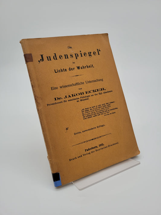 Der "Judenspiegel" im Lichte der Wahrheit