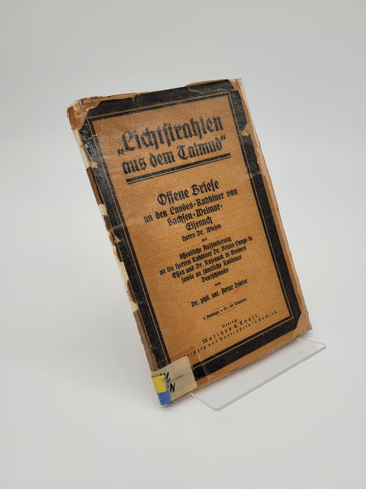 Lichtsrahlen aus dem Talmud (Schutz u. Trutz-Bund)