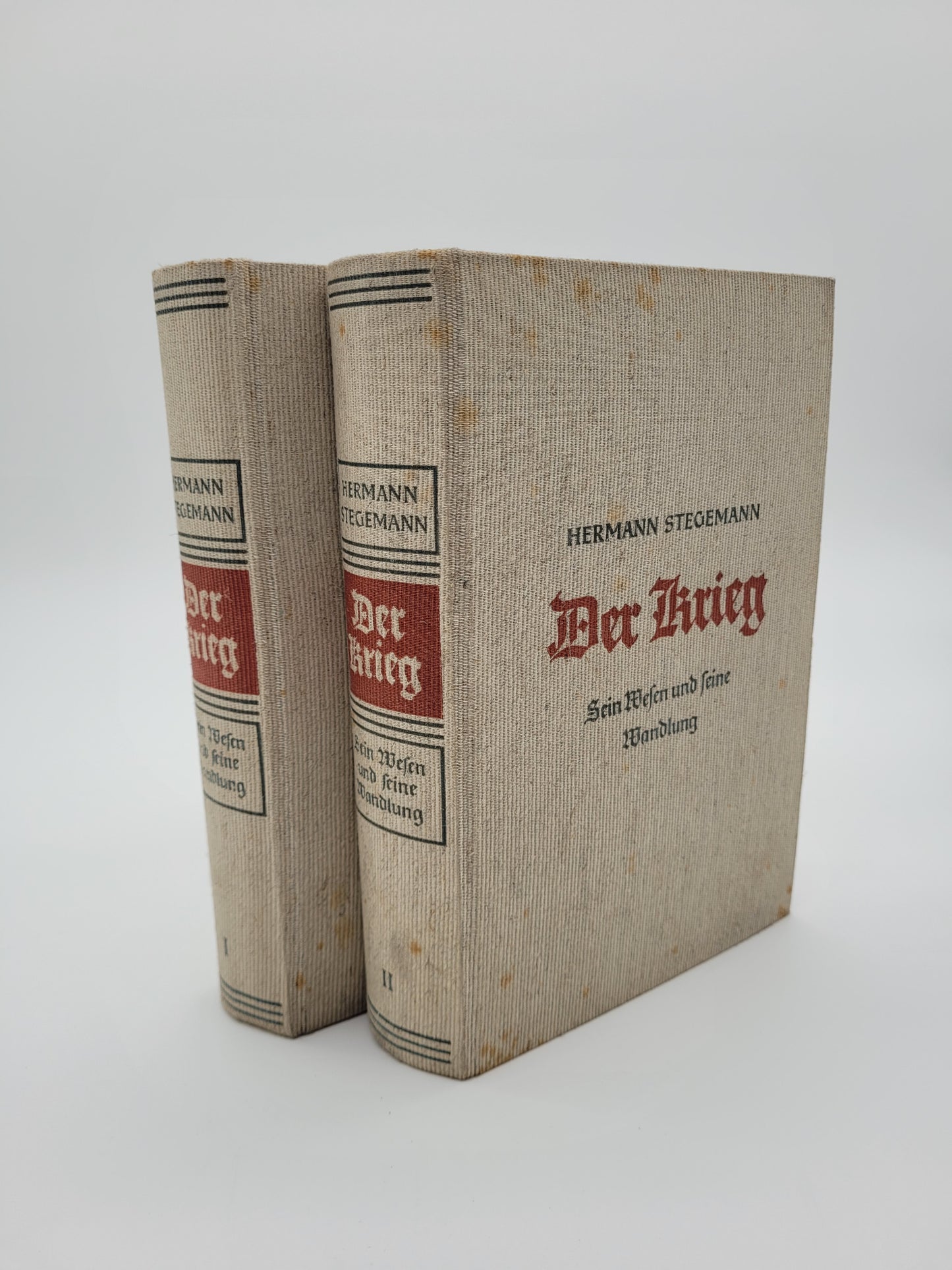 Der Krieg (2 Bände; Original Schutzumschag)