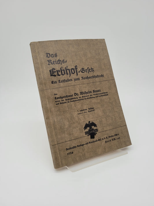 Das Reichserbhofgesetz