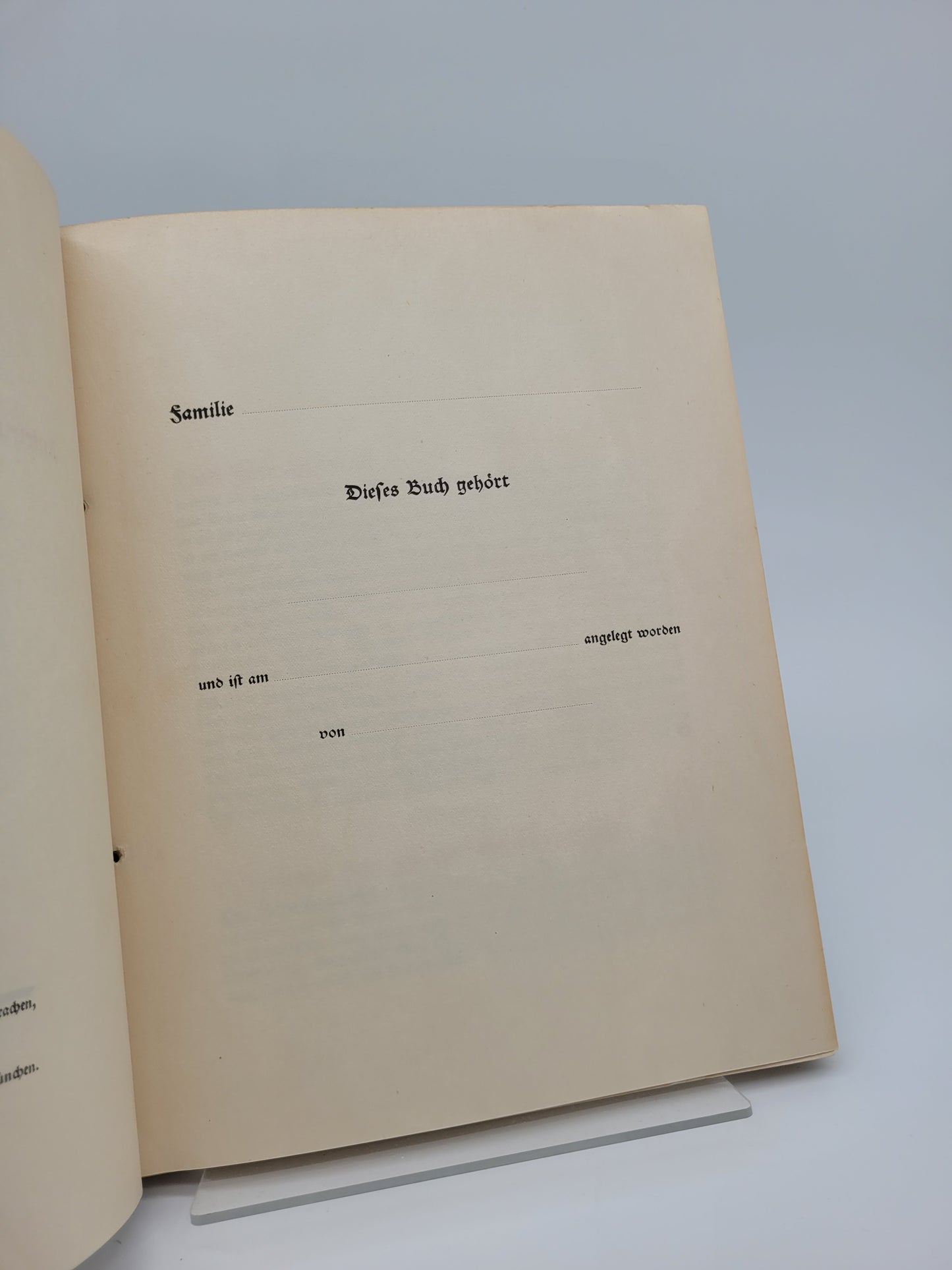 Familienbuch (Blanko) (Original Schutzumschlag)