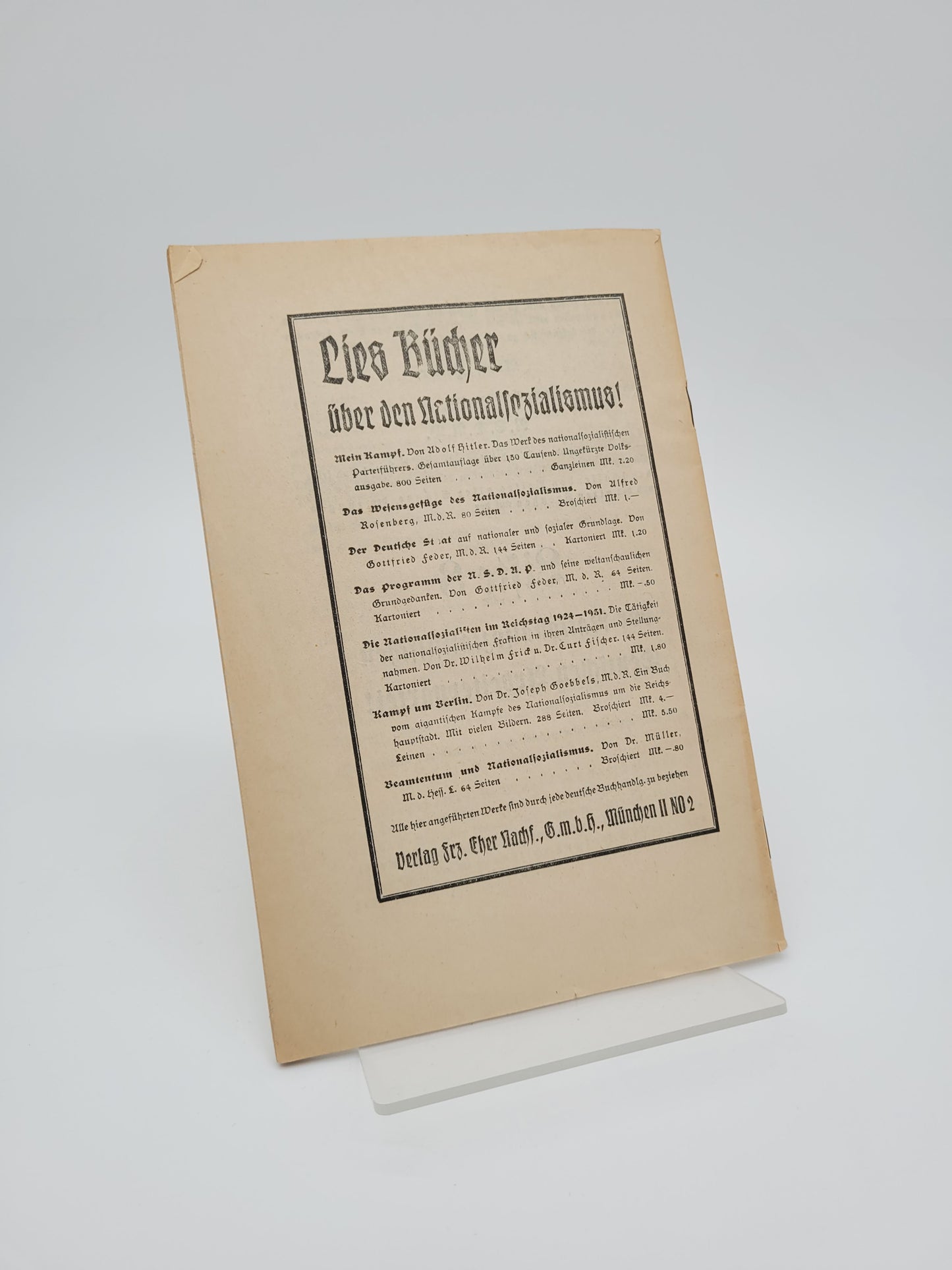 Preußen muß wieder preußisch werden! (Kampfschrift)