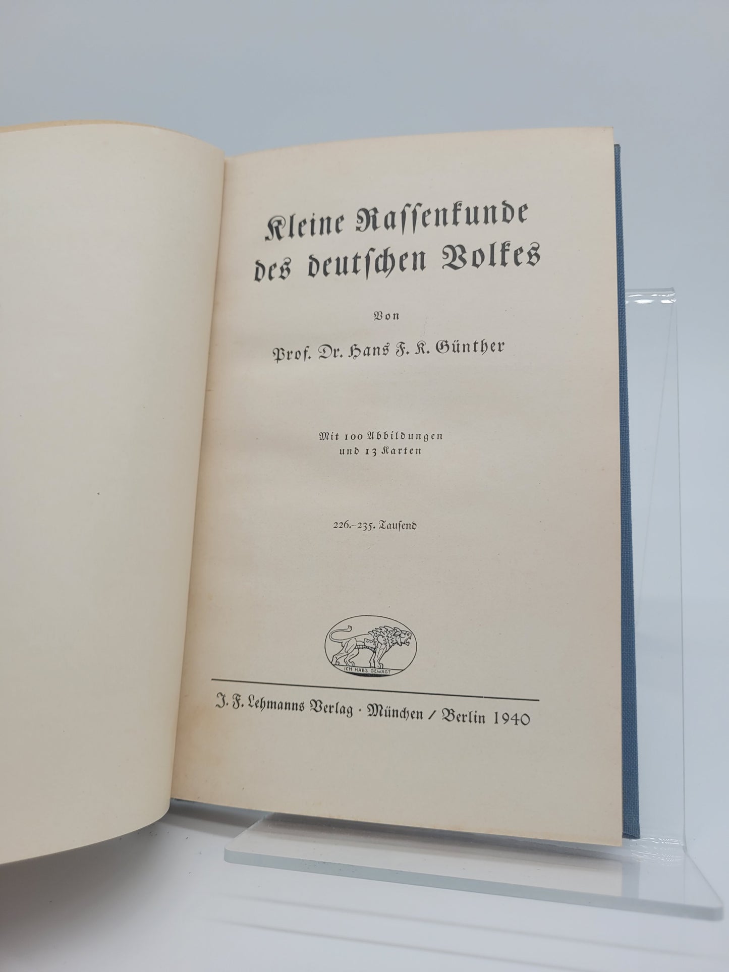 Kleine Rassenkunde des deutschen Volkes