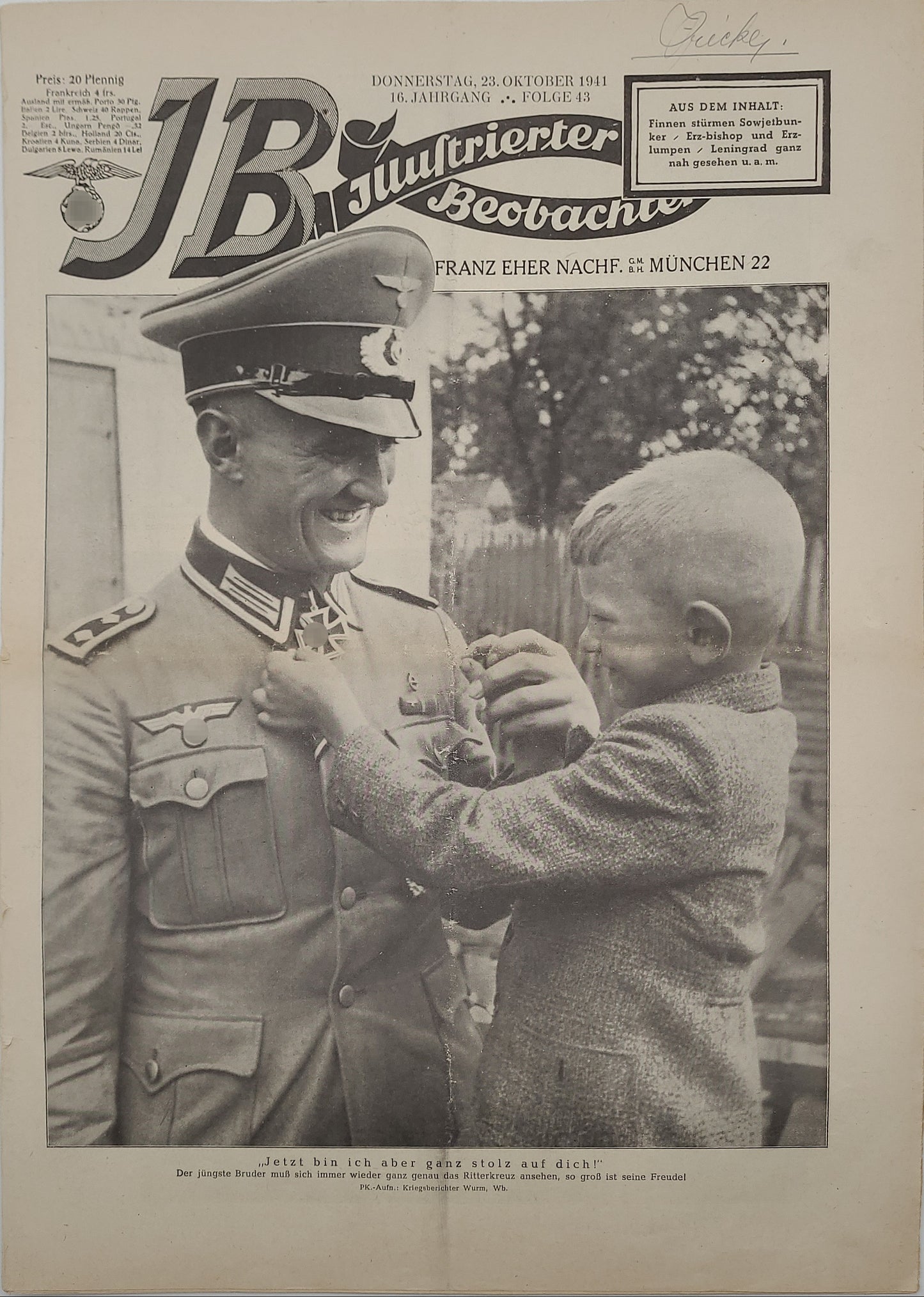 Illustrierter Beobachter 1940-1942 (Auswahl)