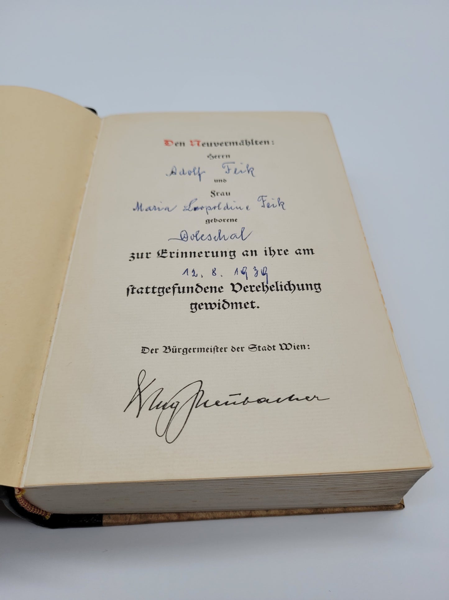 Mein Kampf Hochzeitsausgabe Wien