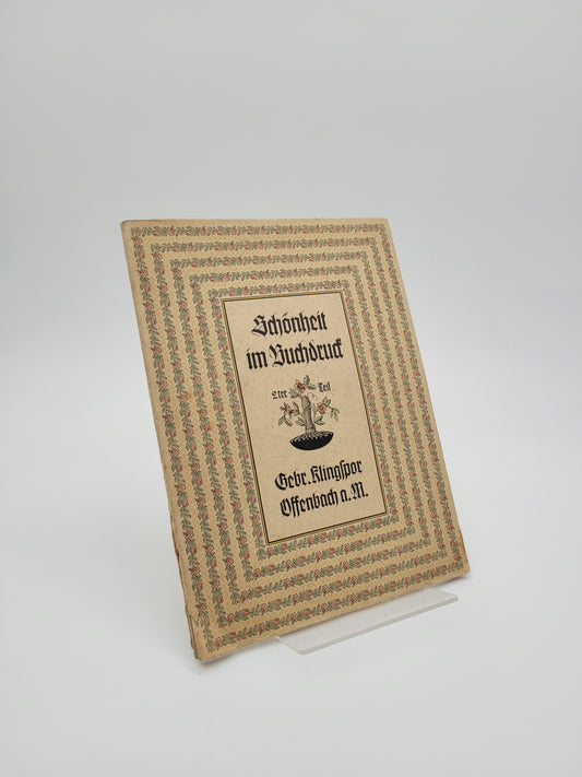 Schönheit im Buchdruck (Typographie)