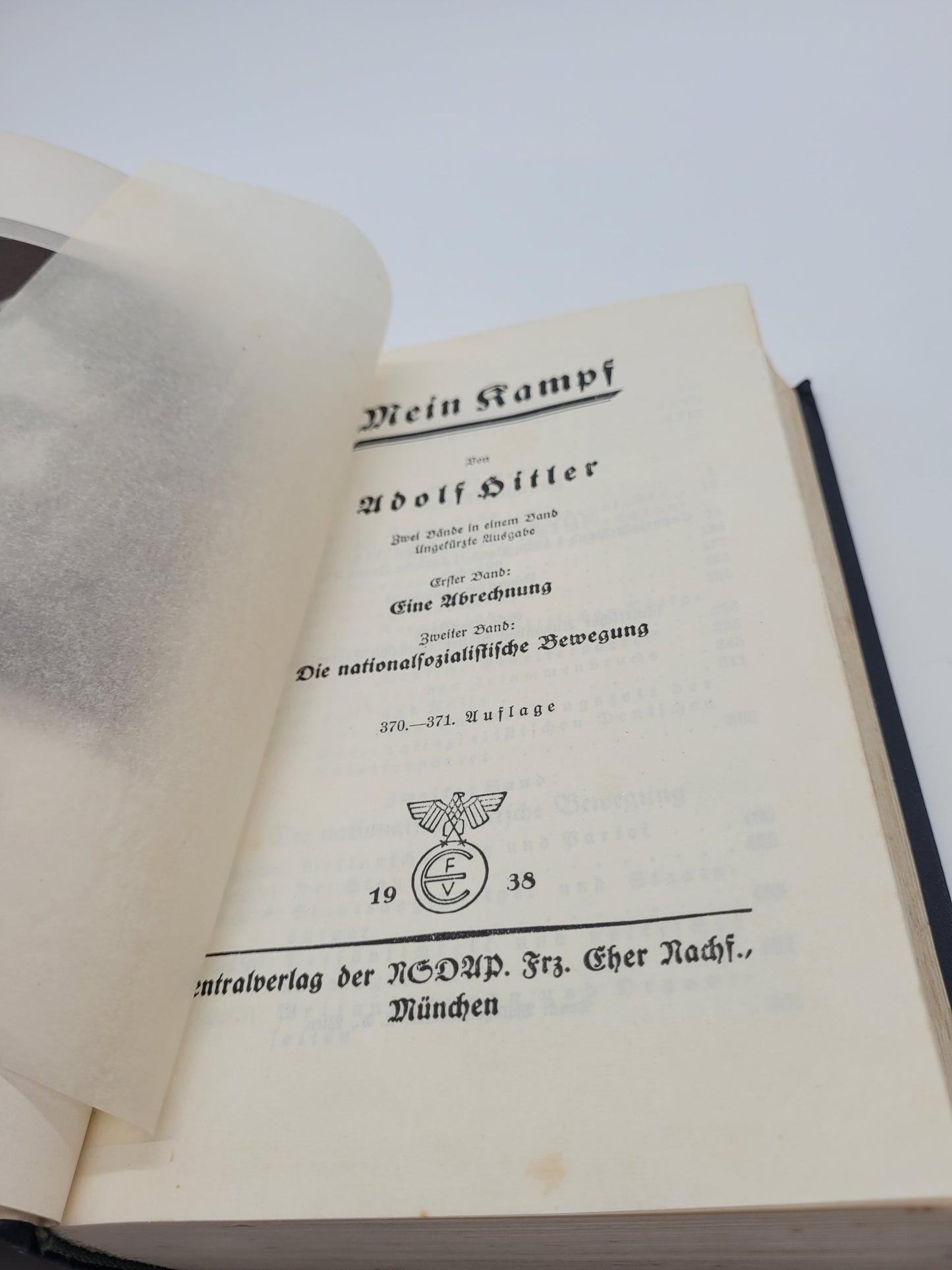 Mein Kampf Volksausgabe 1938