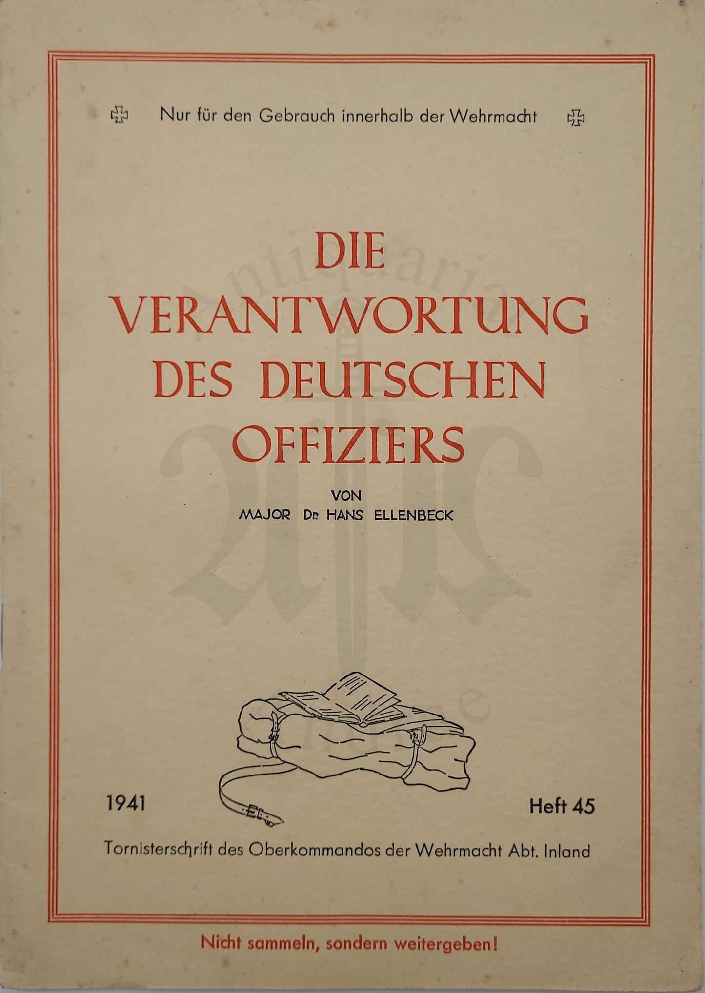 Die Verantwortung des deutschen Offiziers