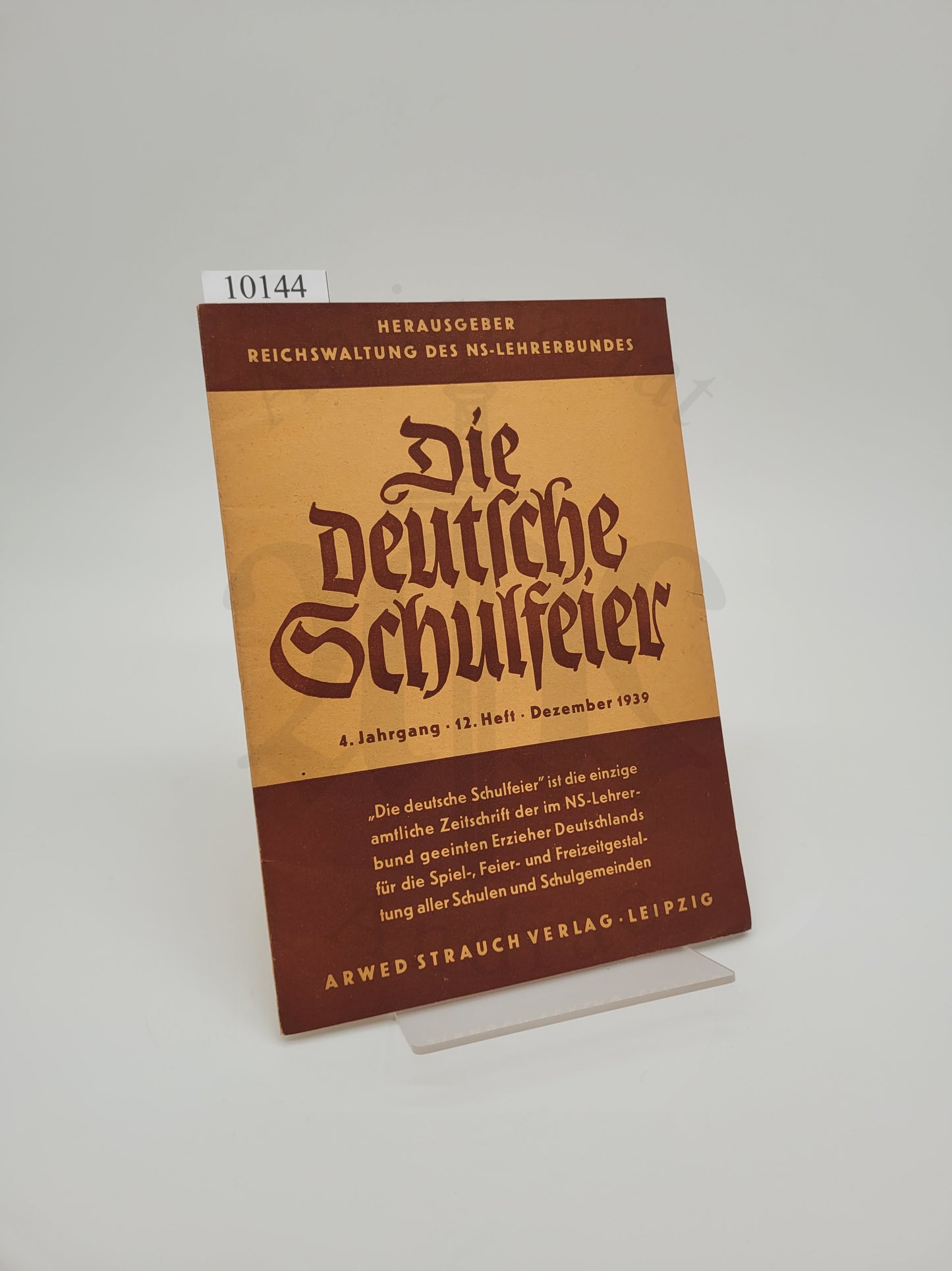 Die Deutsche Schulfeier Dezember 1939