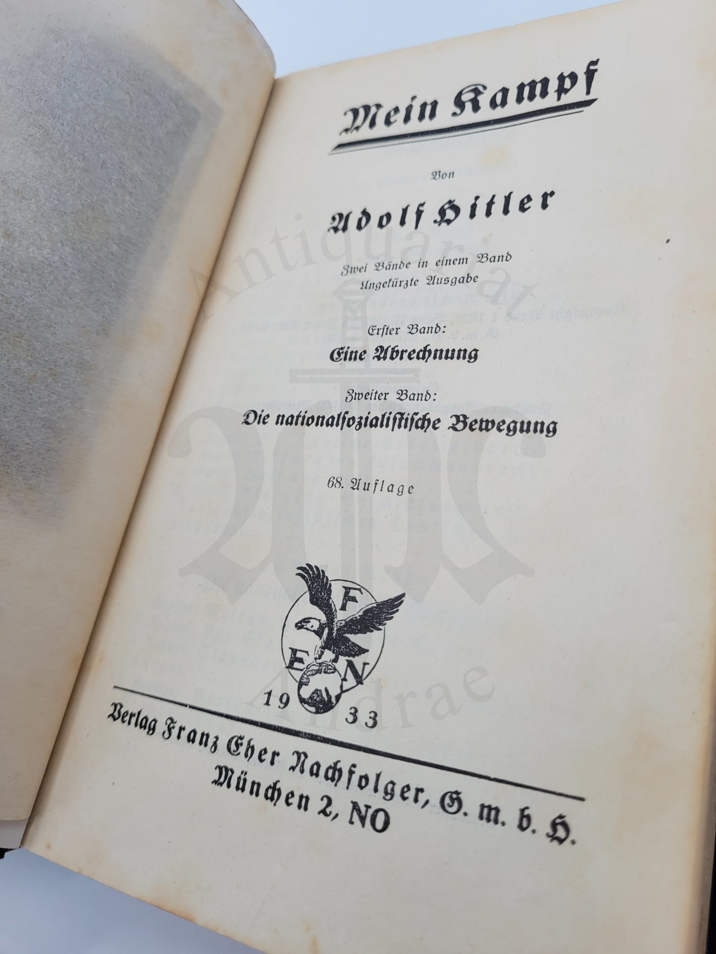 Mein Kampf Volksausgabe 1933