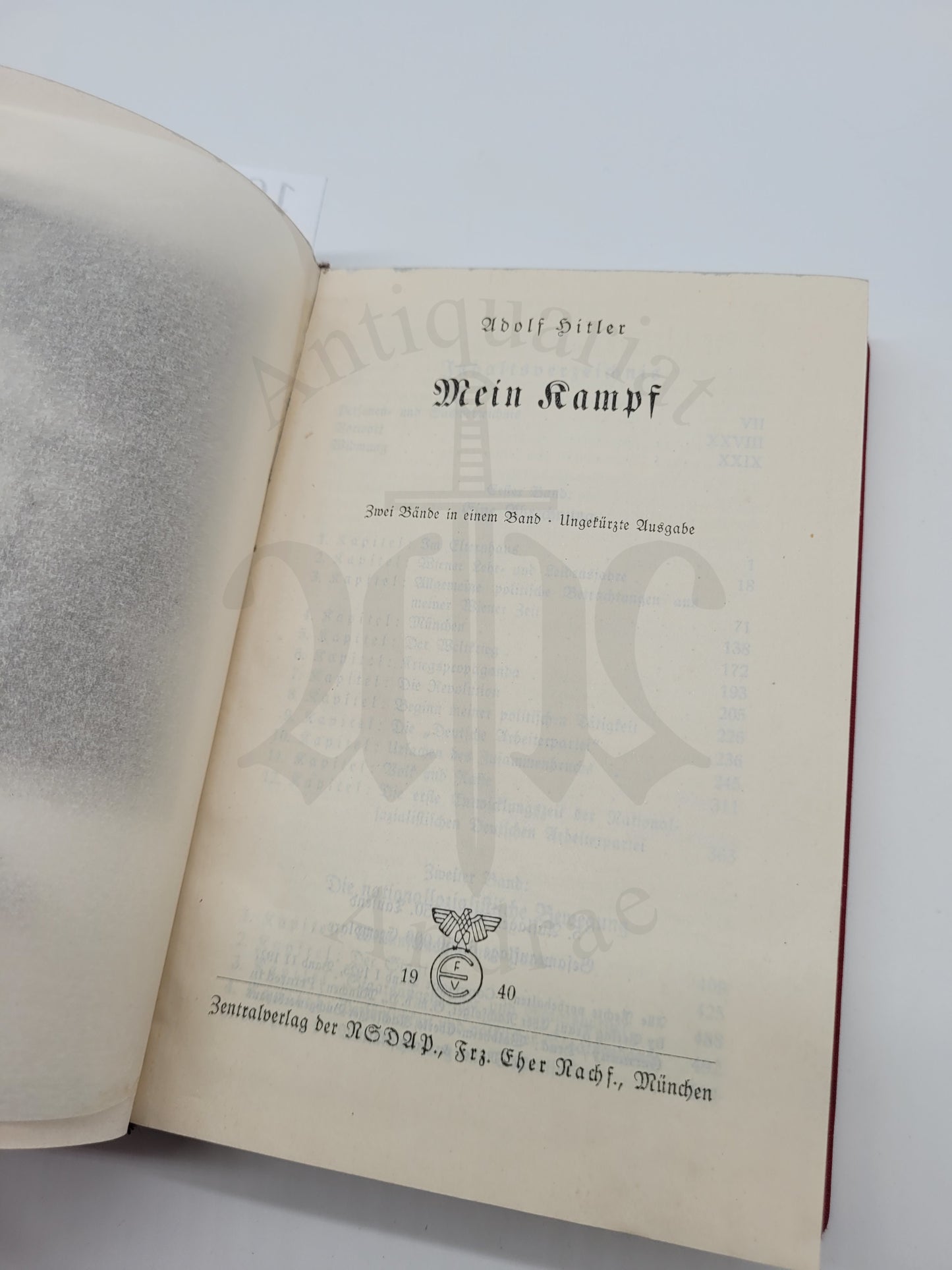 Mein Kampf Tornisterausgabe 1940