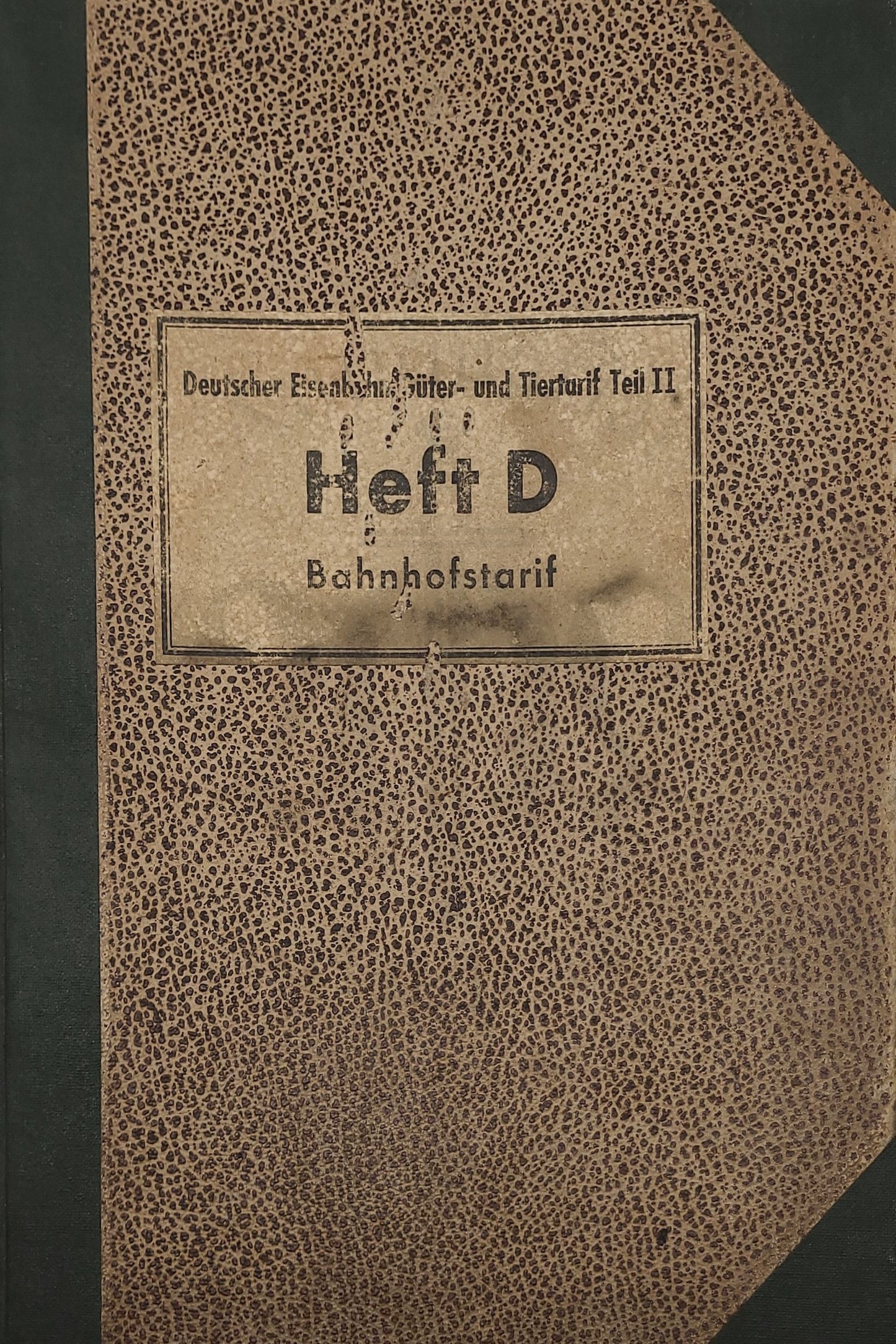 Heft D Bahnhofstarif