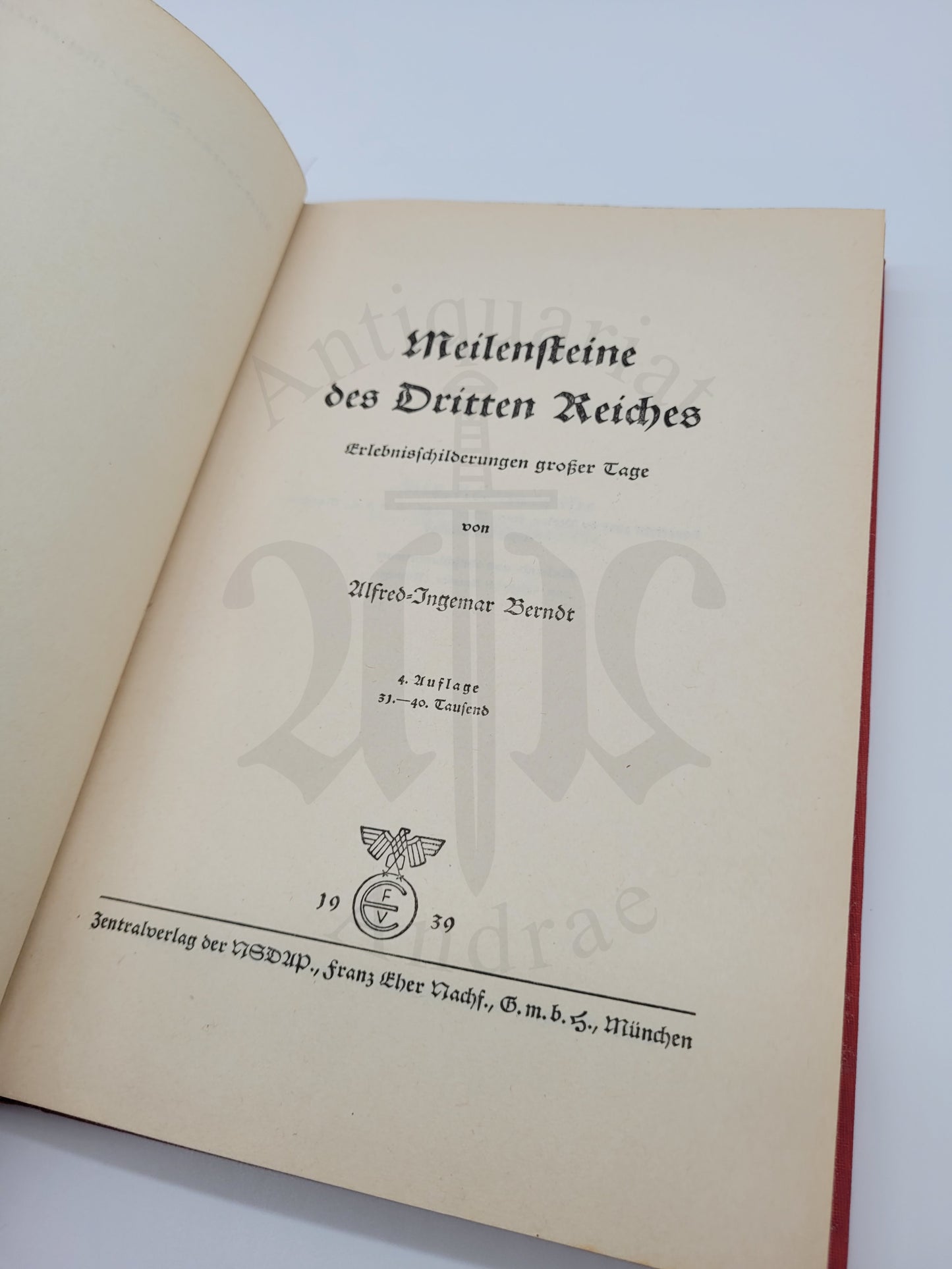 Meilensteine des Dritten Reiches (Orig. Schutzumschlag)