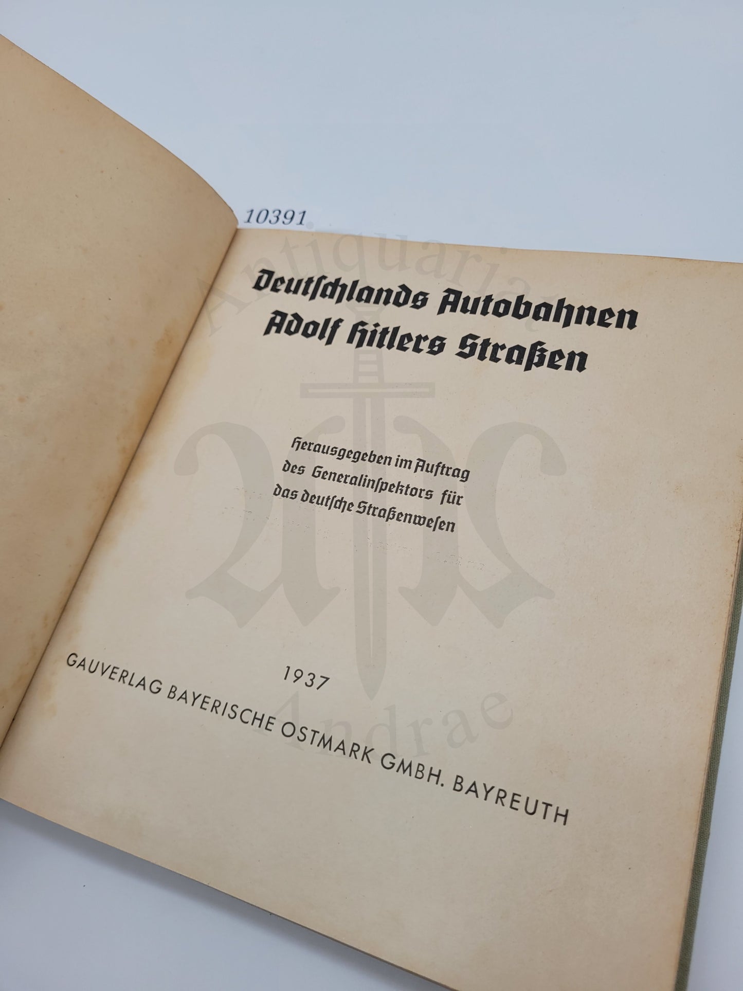 Deutschlands Autobahnen Adolf Hitlers Straßen (Orig. Schutzumschlag)