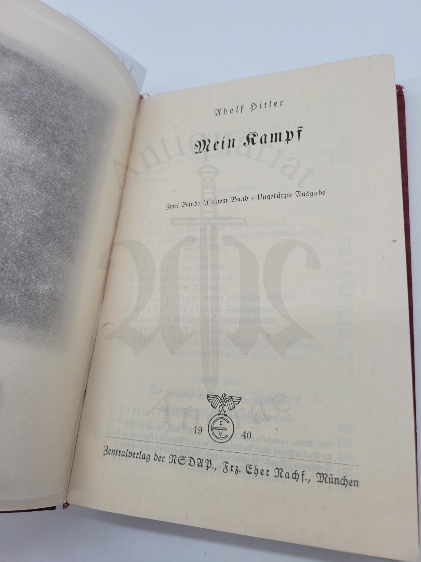 Mein Kampf Tornisterausgabe 1940