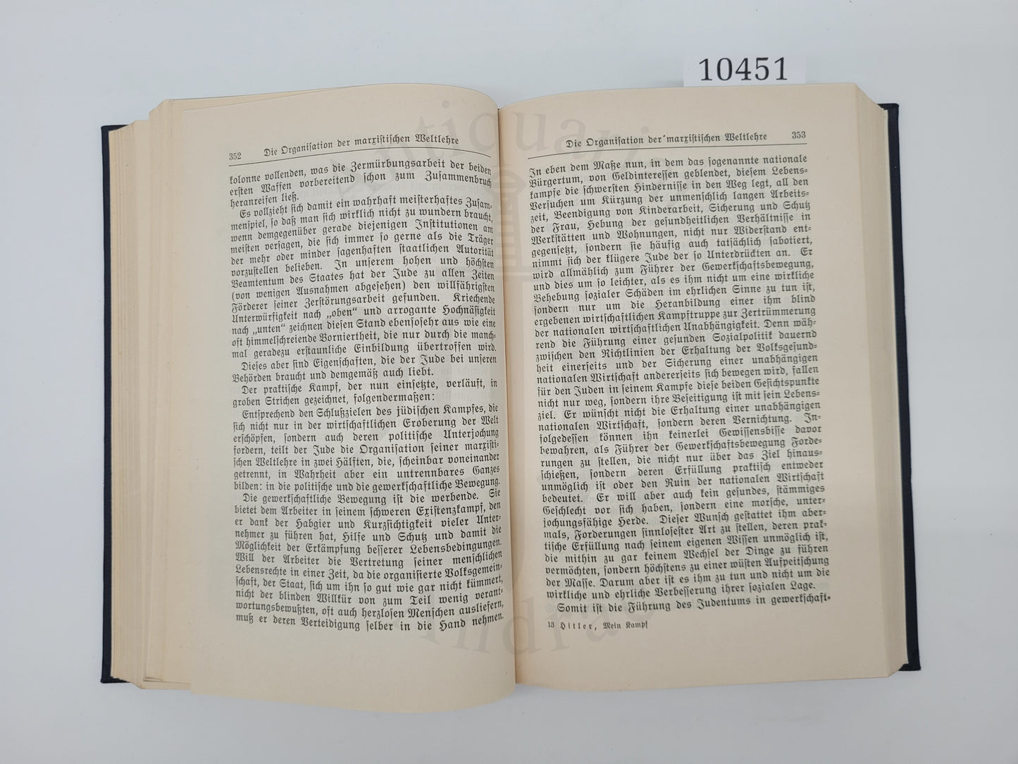 Mein Kampf Volksausgabe 1937 (NS-Volkswohlfahrt) (Mint)
