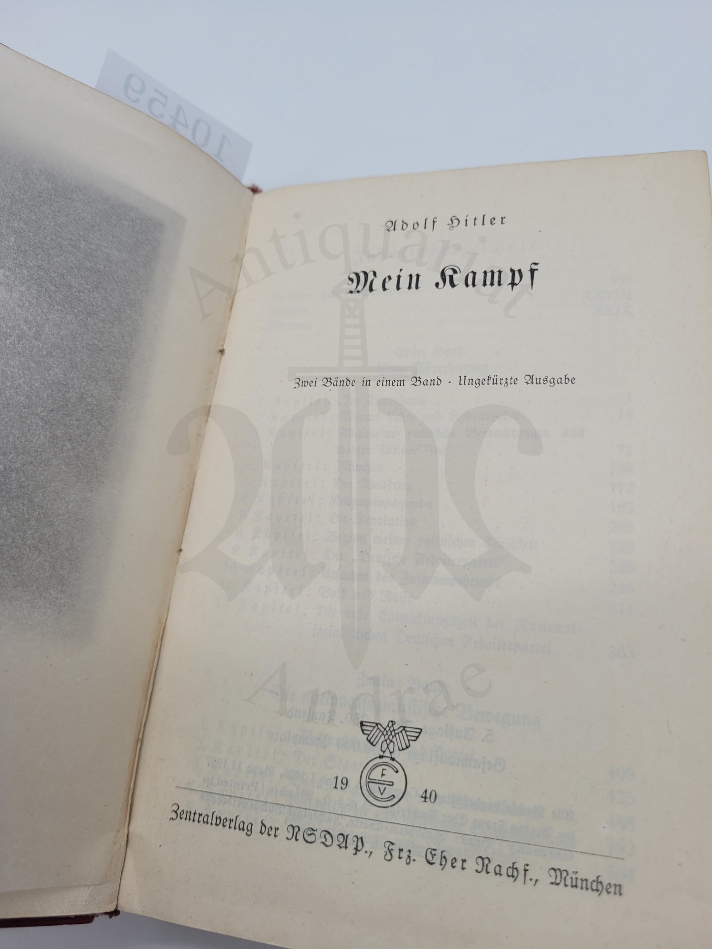 Mein Kampf Tornisterausgabe 1940
