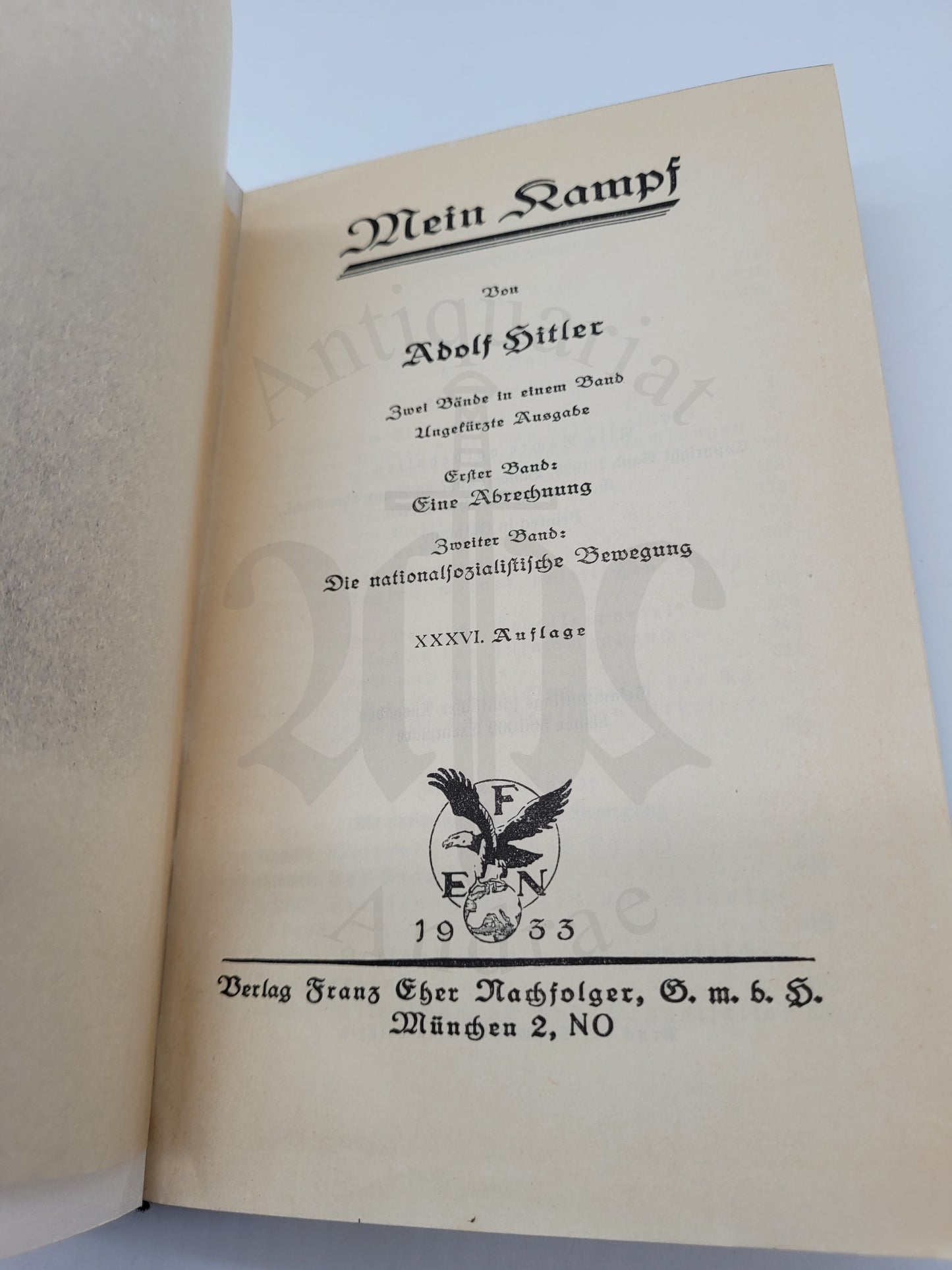Mein Kampf Volksausgabe 1933