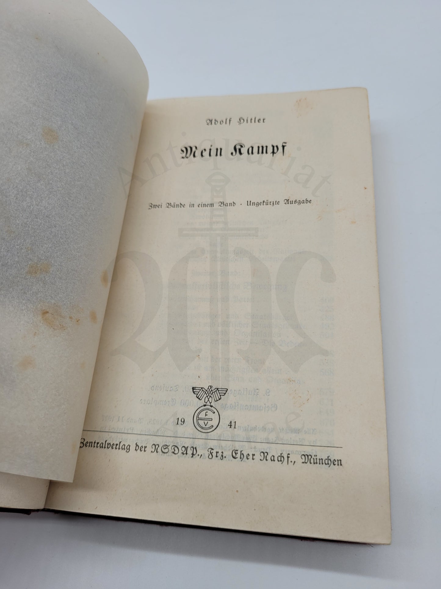 Mein Kampf Tornisterausgabe 1941