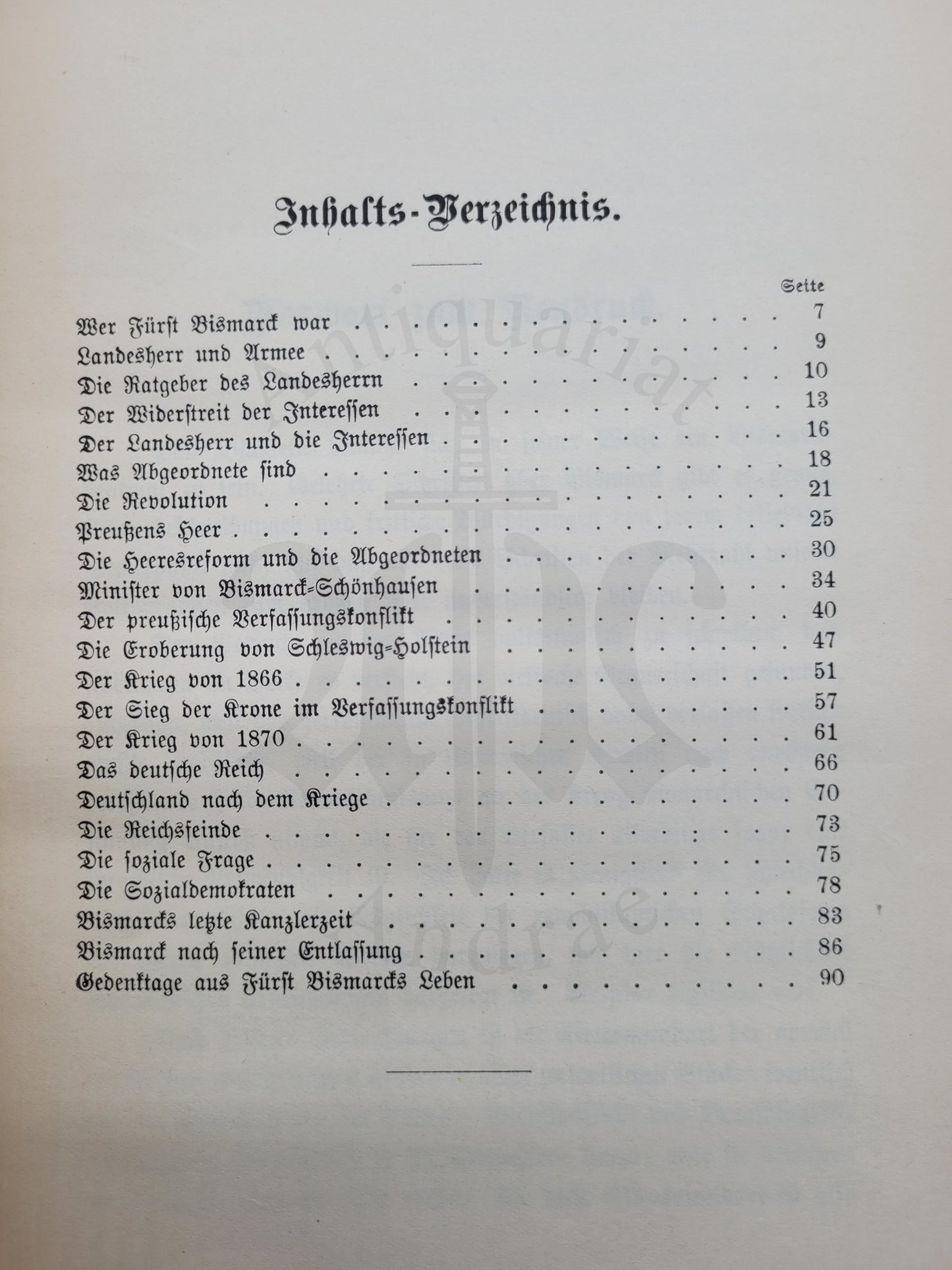 Fürst Bismarcks Lebenswerk