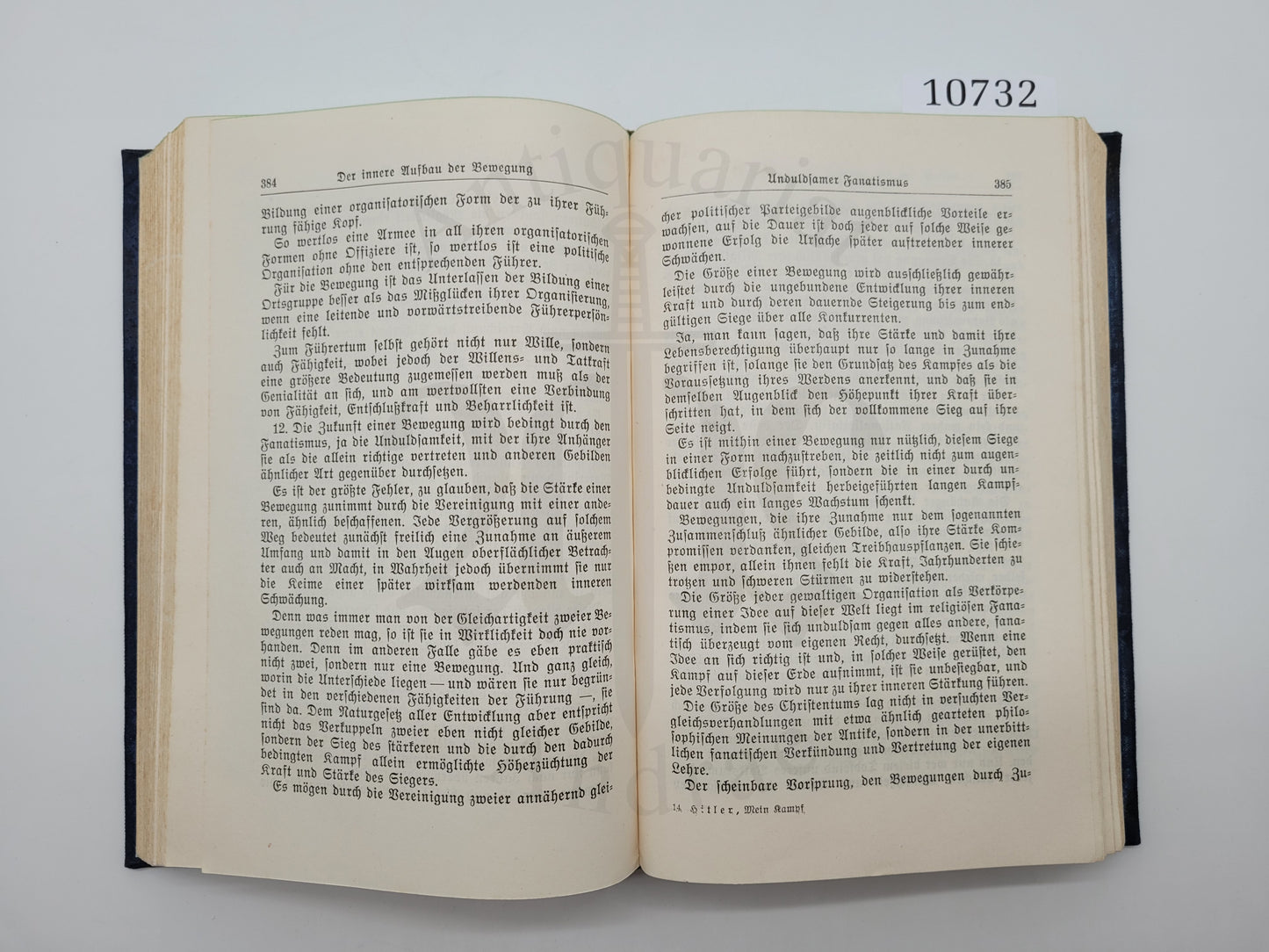 Mein Kampf Volksausgabe 1940 (Leseexemplar)