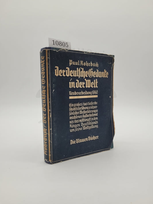 Der deutsche Gedanke in der Welt (Orig. Schutzumschlag)