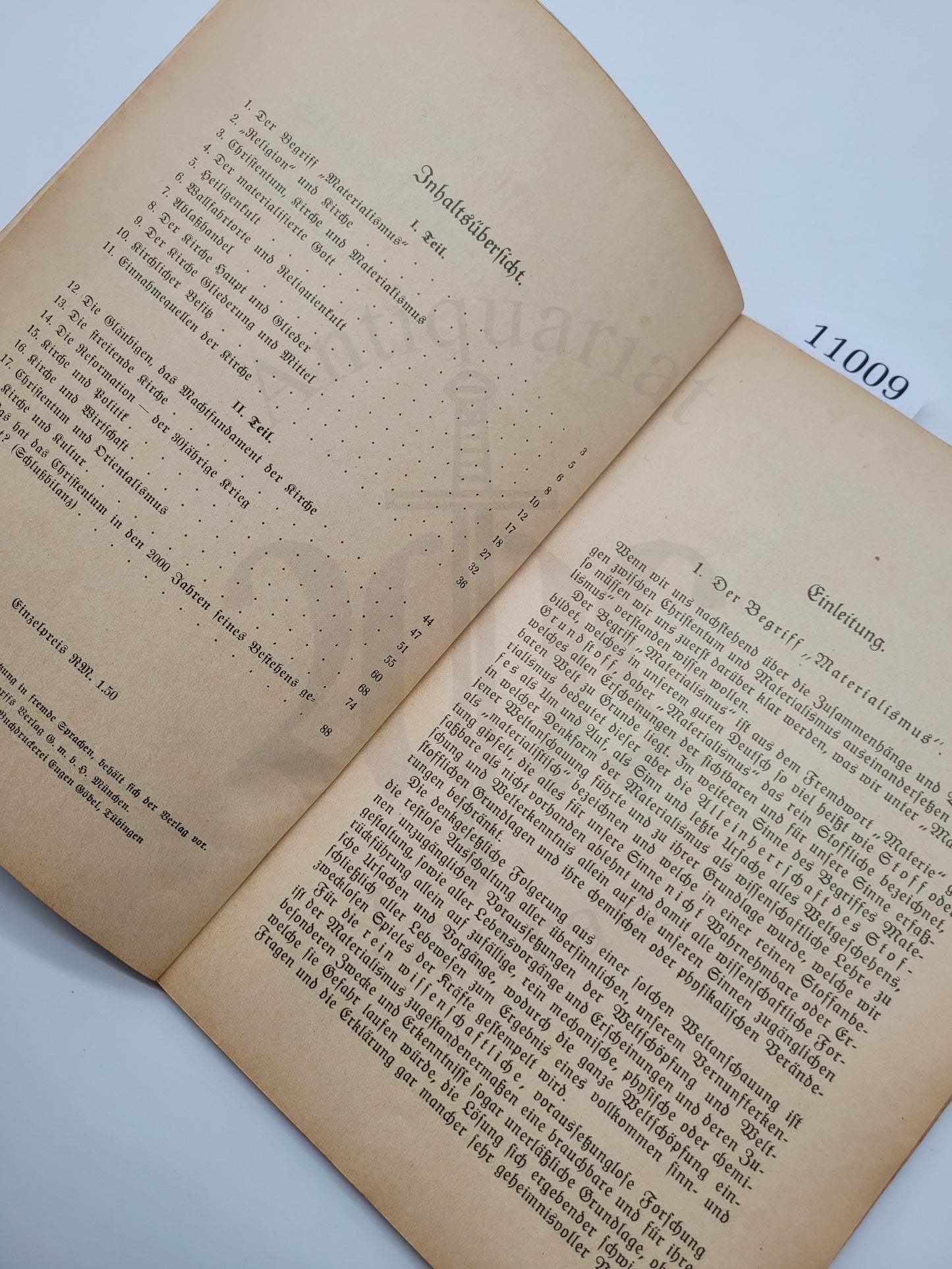 Der Materialismus des Christentums