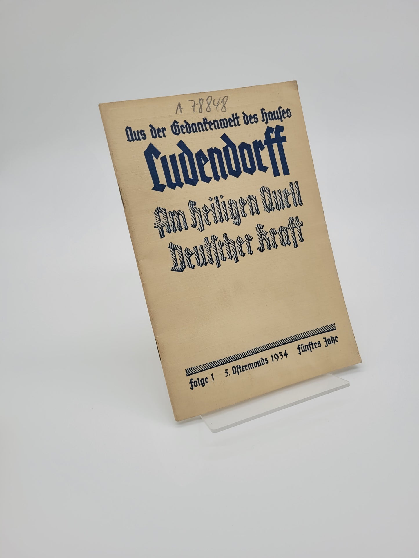 Am heiligen Quell Deutscher Kraft 1934 (8 Hefte)