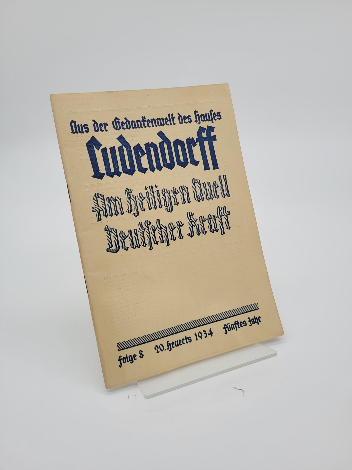 Am heiligen Quell Deutscher Kraft 1934 (8 Hefte)