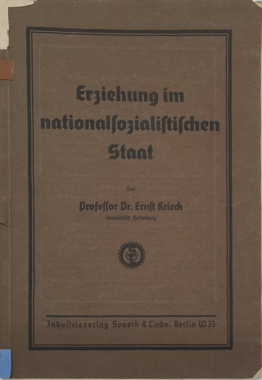 Erziehung im nationalsozialistischen Staat