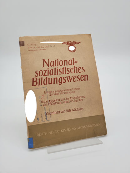 Nationalsozialistisches Bildungswesen Heft 10 1942