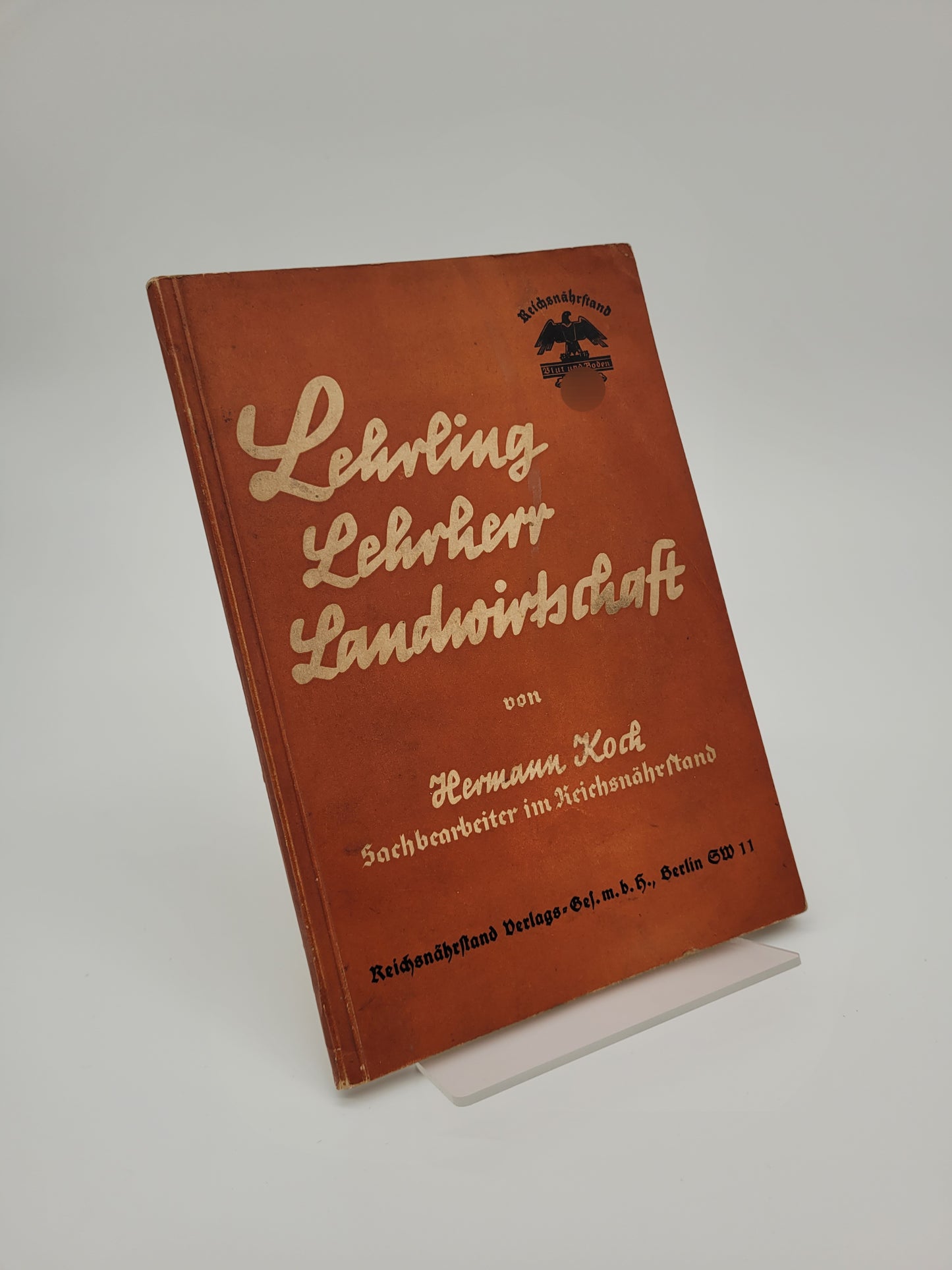 Lehrling; Lehrherr; Landwirtschaft (Reichsnährstand)