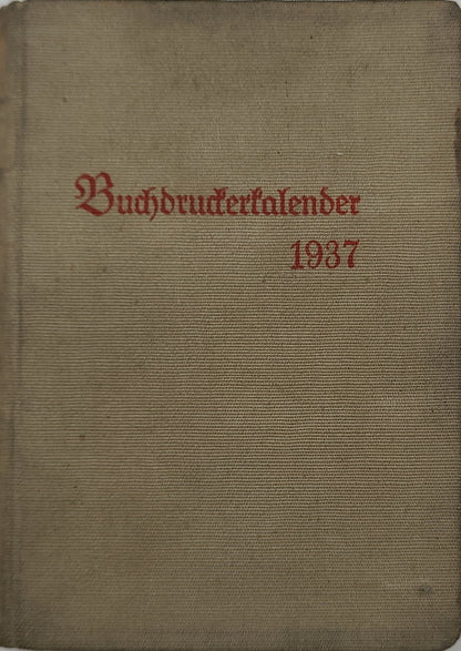 Buchdrucker-Kalender 1937