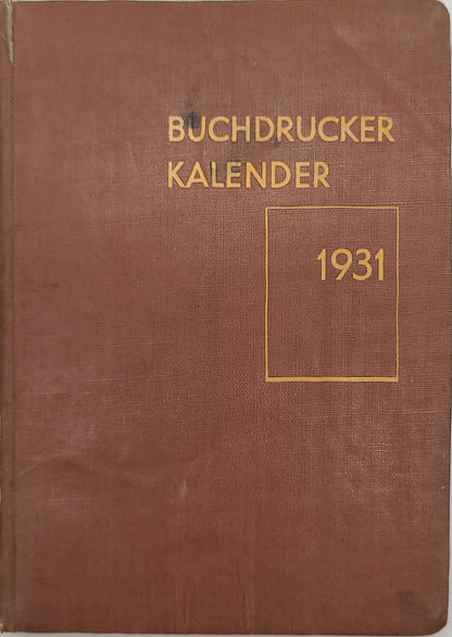 Buchdrucker-Kalender 1931