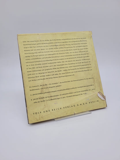 Vier Jahre Arbeit an den Straßen Adolf Hitlers (Bilderband) Original Schutzumschlag