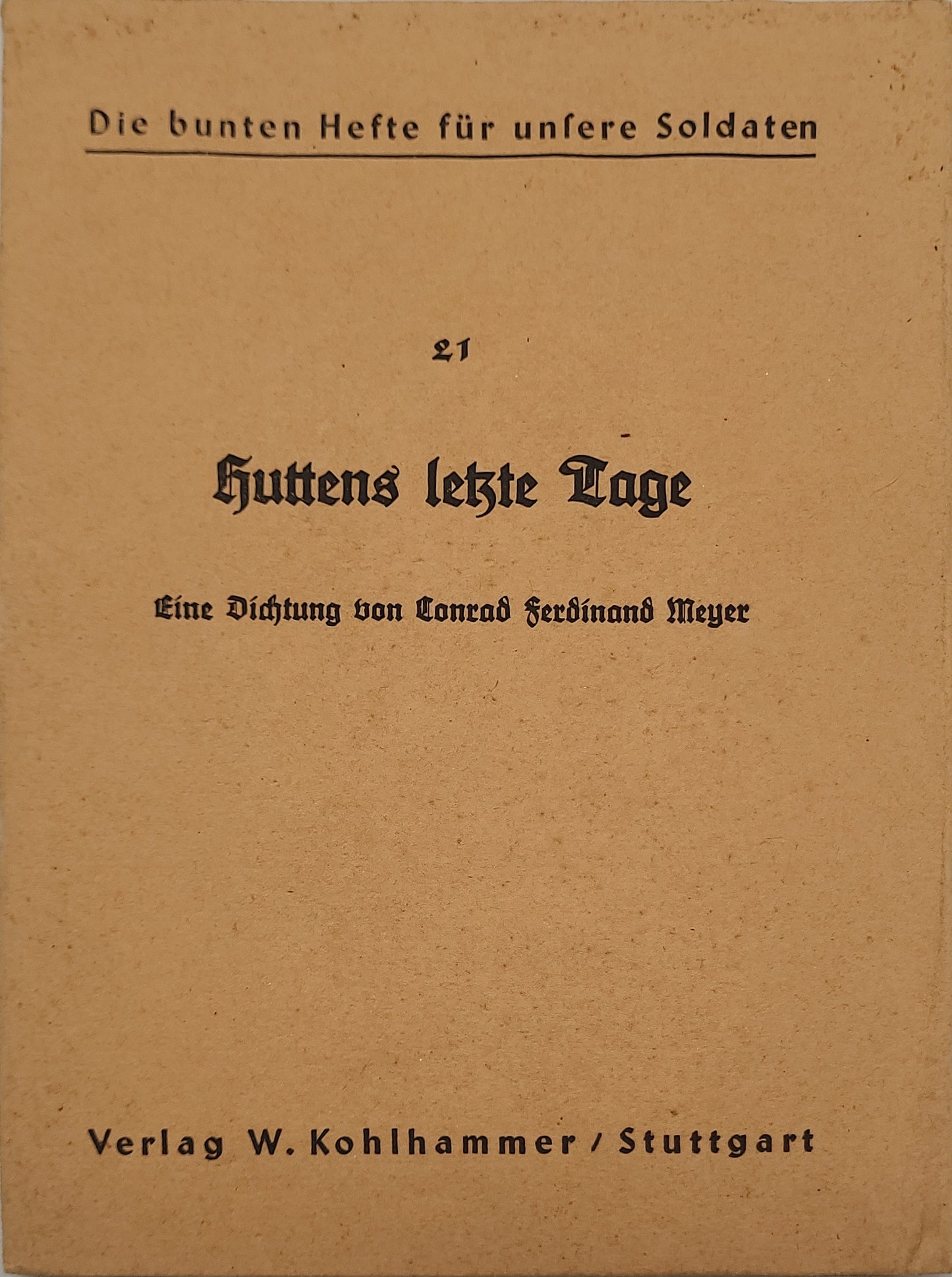 Die bunten Hefte für unsere Soldaten (Auswahl) (Feldpost)