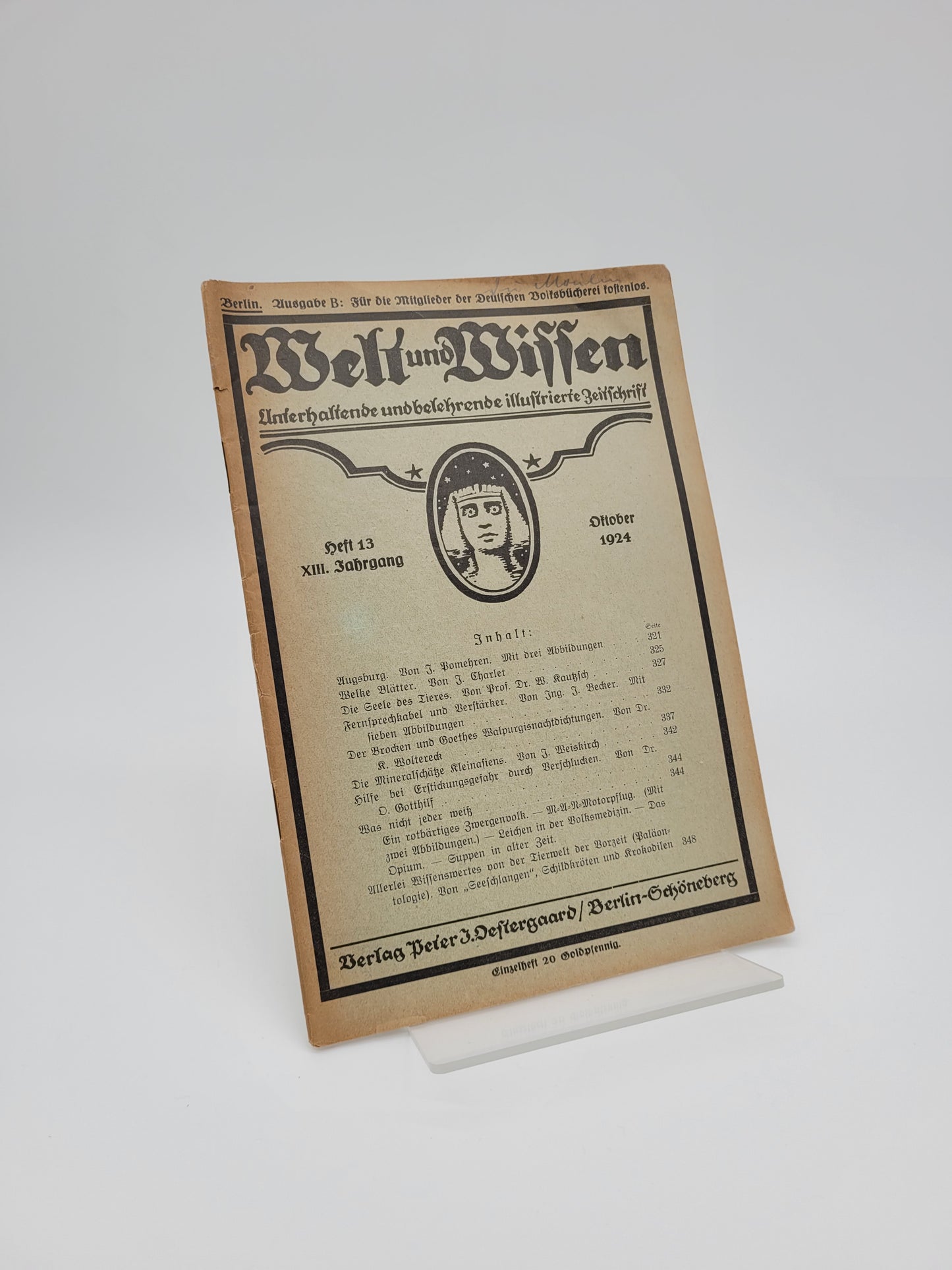 Welt und Wissen (Zeitschrift in Auswahl)