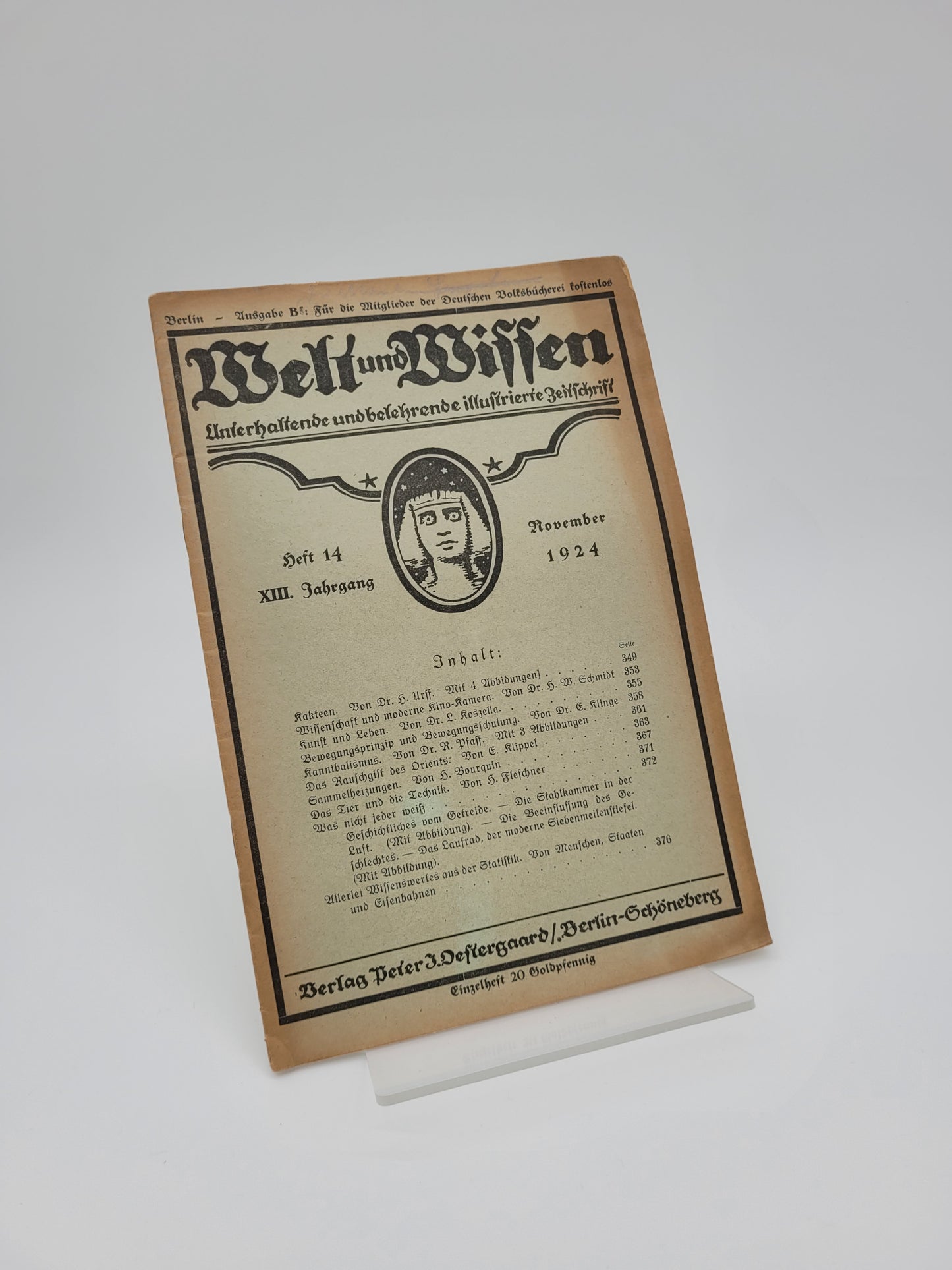 Welt und Wissen (Zeitschrift in Auswahl)