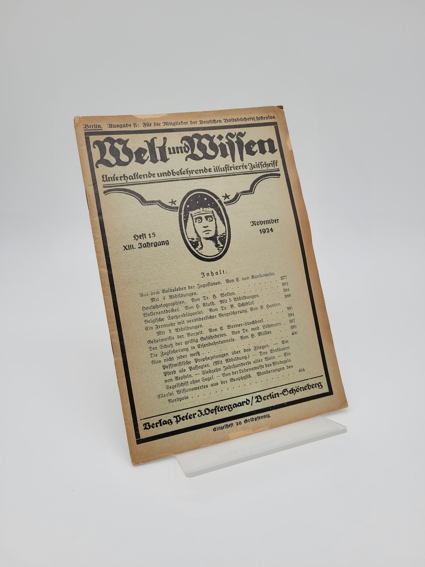 Welt und Wissen (Zeitschrift in Auswahl)