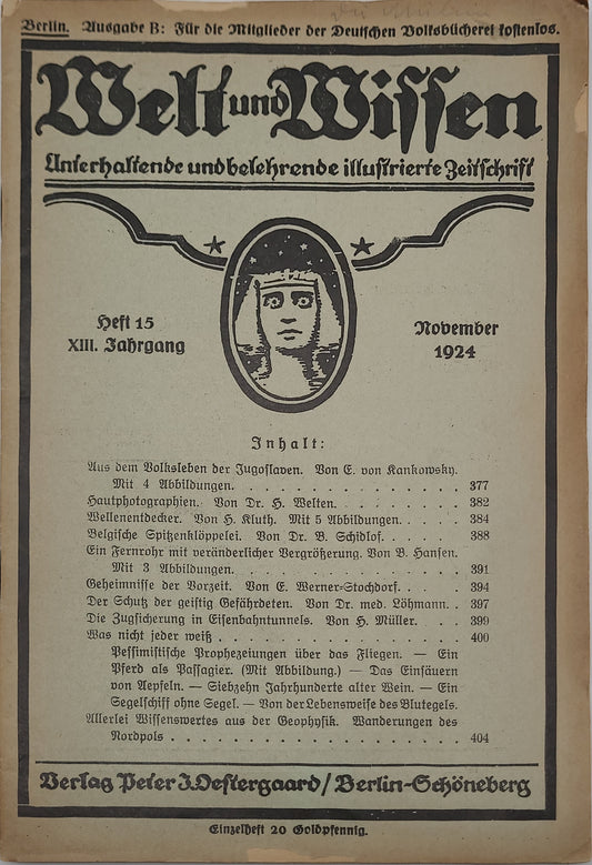 Welt und Wissen (Zeitschrift in Auswahl)