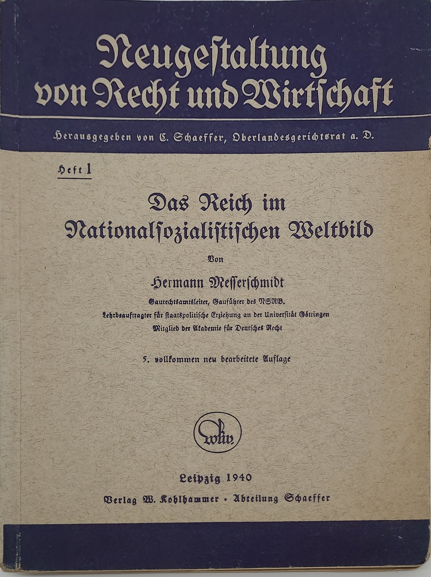 Das Reich im Nationalsozialistischen Weltbild