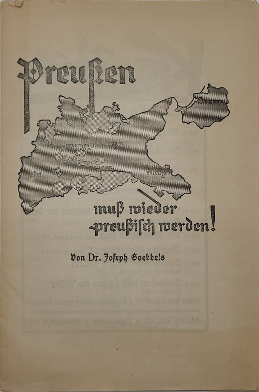 Preußen muß wieder preußisch werden! (Kampfschrift)
