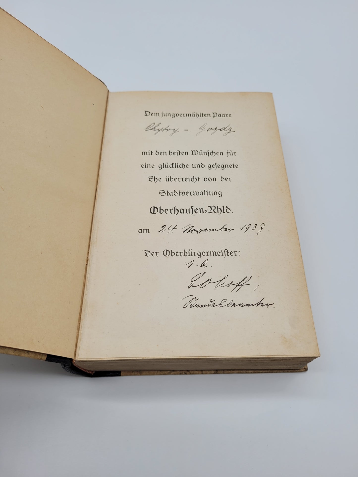 Mein Kampf Hochzeitsausgabe Oberhausen Rheinland