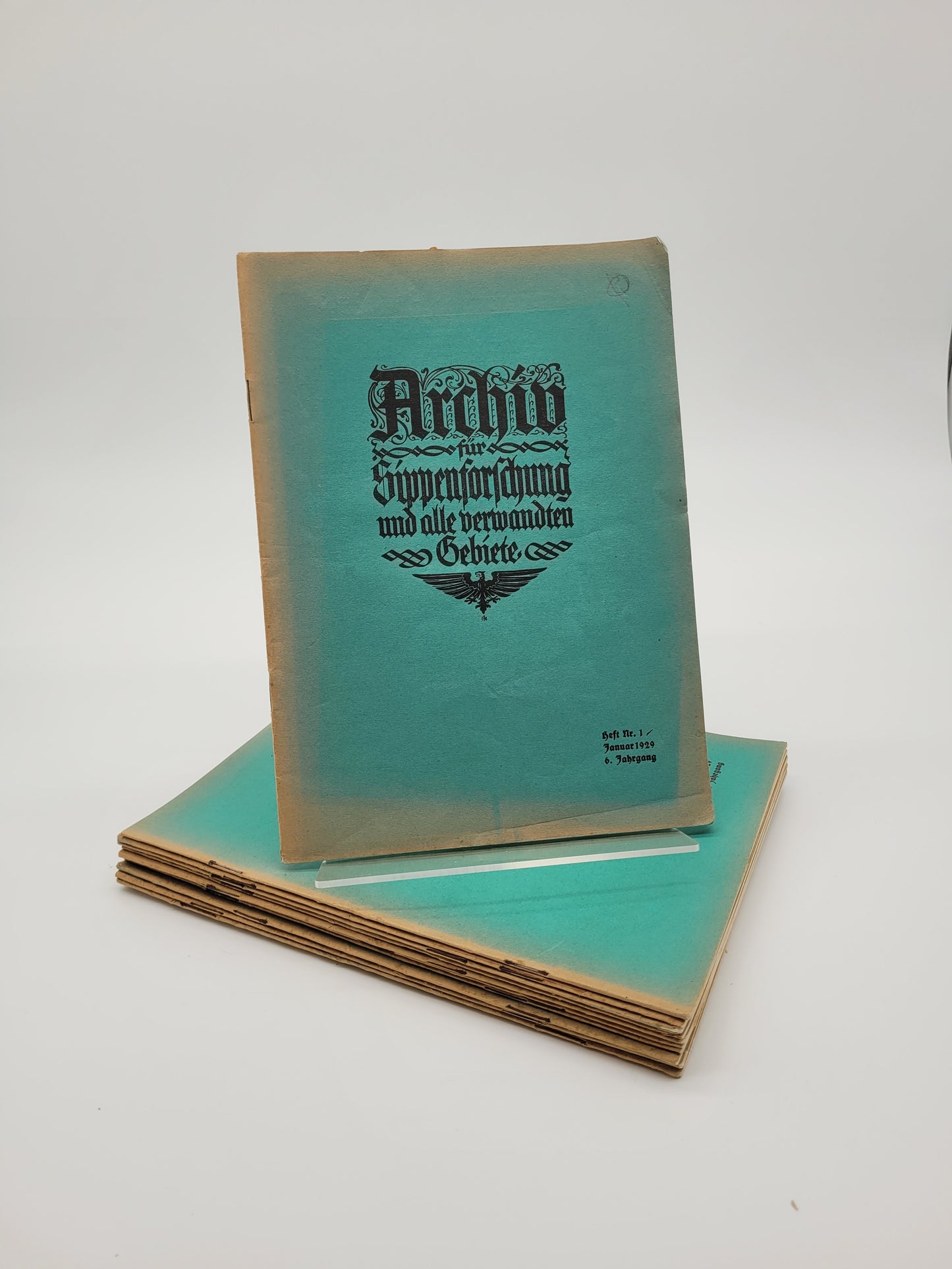 Archiv für Sippenforschung und alle verwandten Gebiete 1929 Kompletter Jahrgang (12 Hefte)