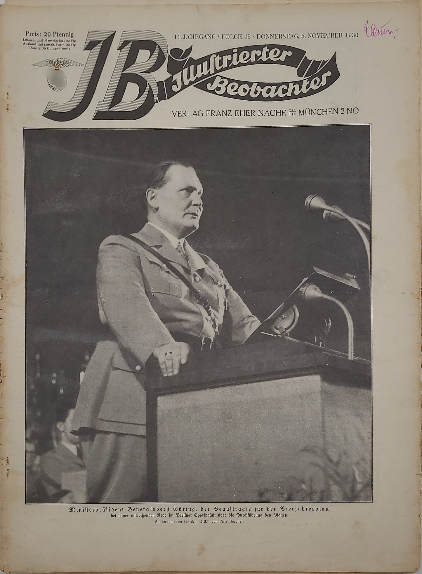 Illustrierter Beobachter 1936 (Auswahl)