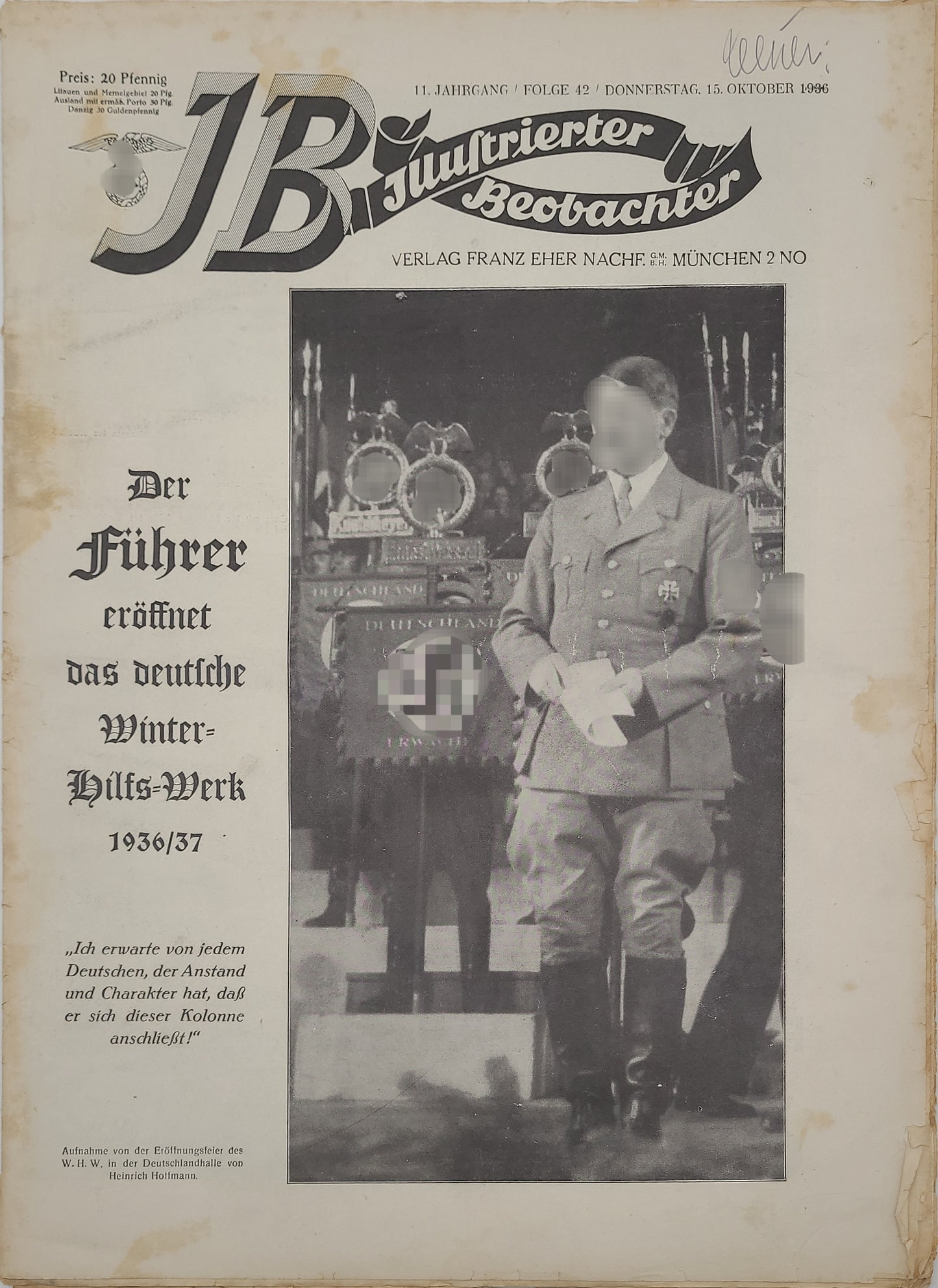 Illustrierter Beobachter 1936 (Auswahl)