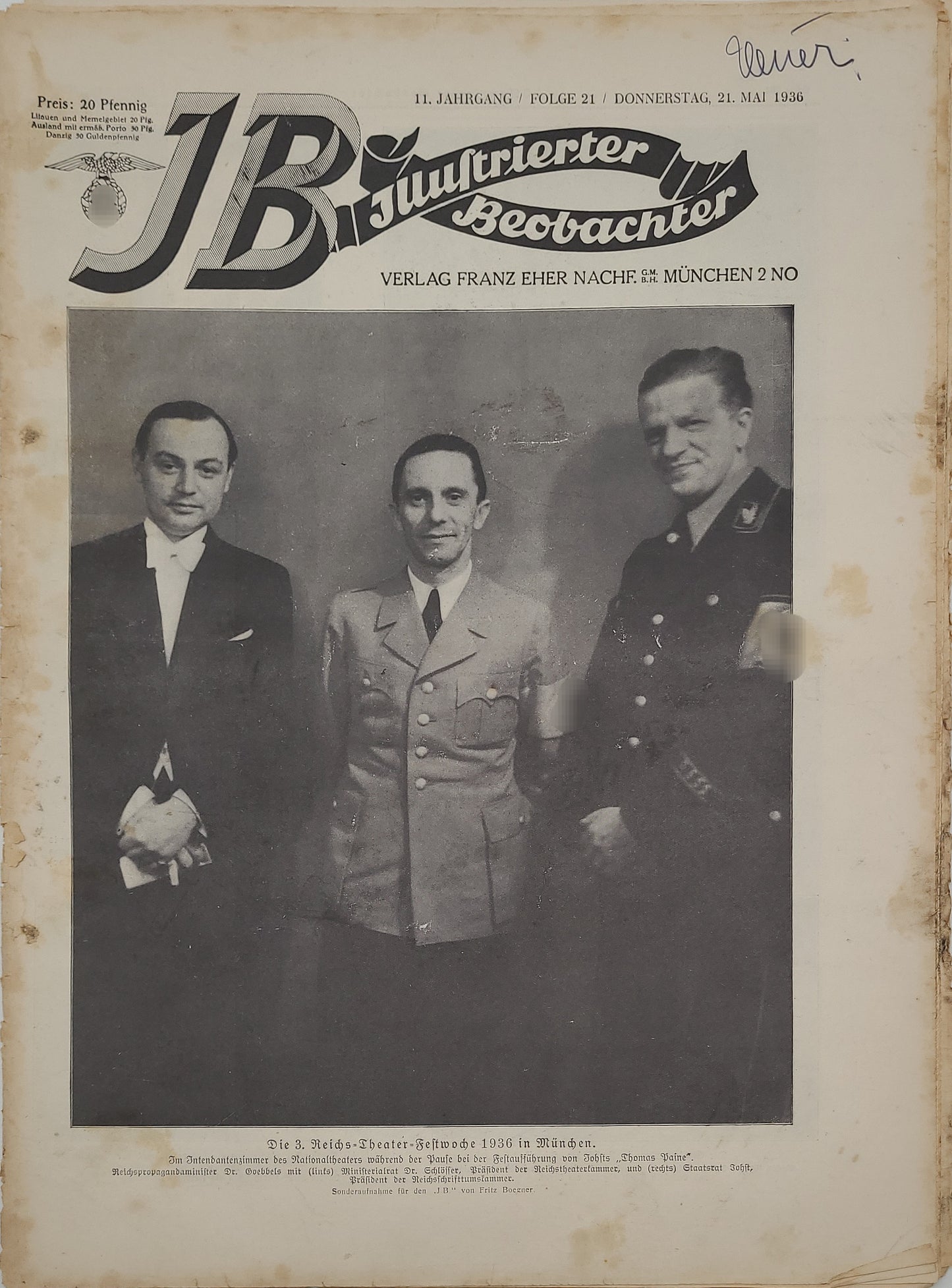 Illustrierter Beobachter 1936 (Auswahl)