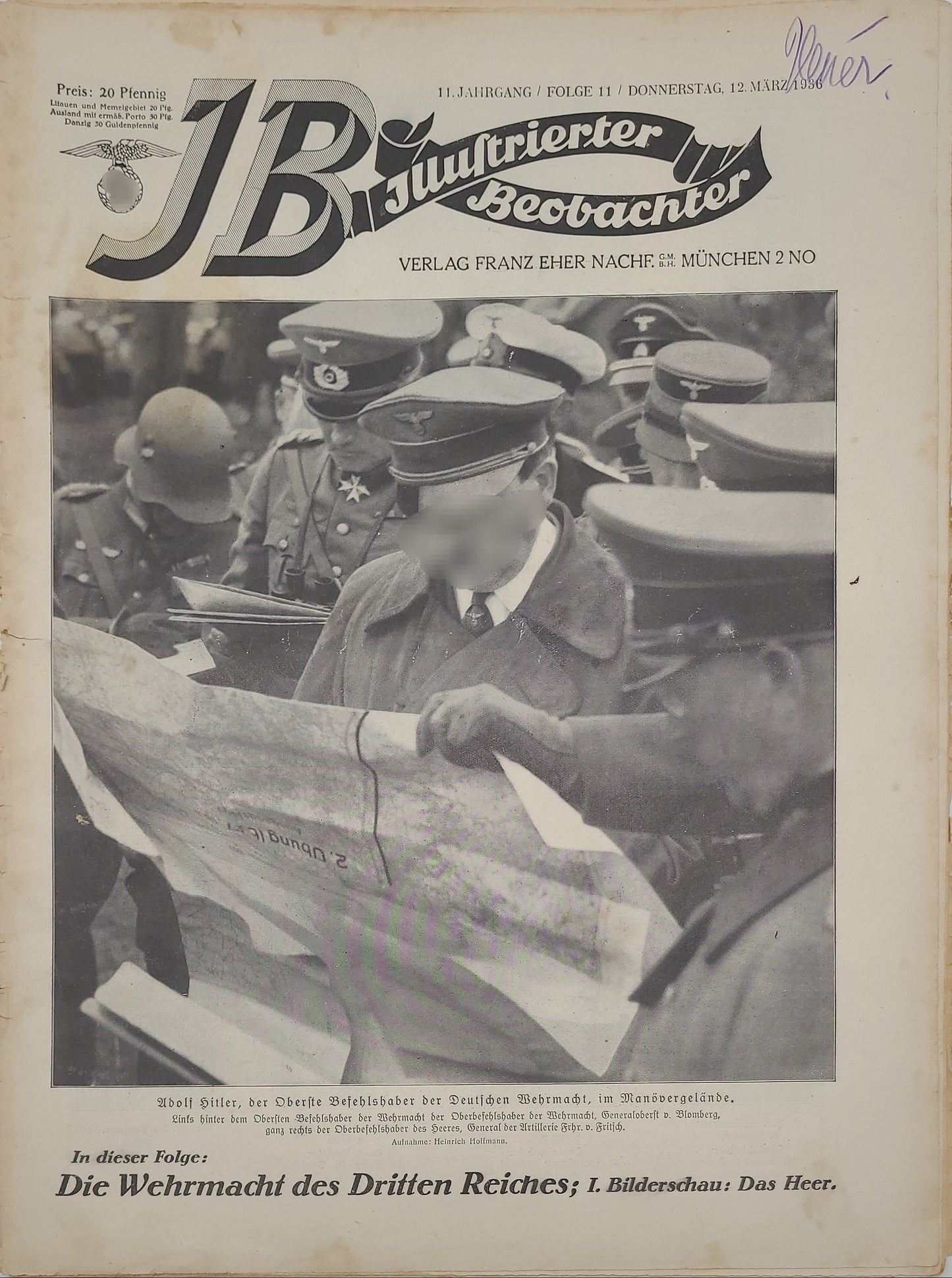 Illustrierter Beobachter 1936 (Auswahl)