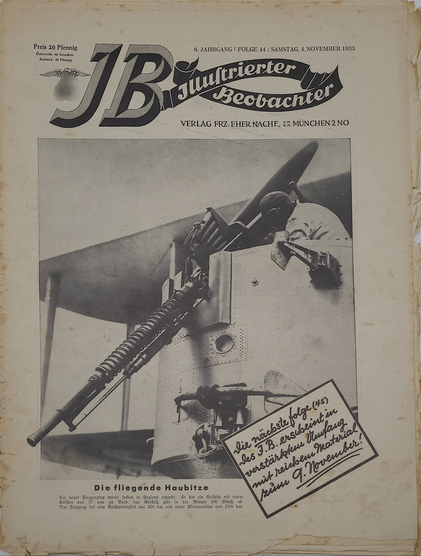 Illustrierter Beobachter 1933 (Auswahl)
