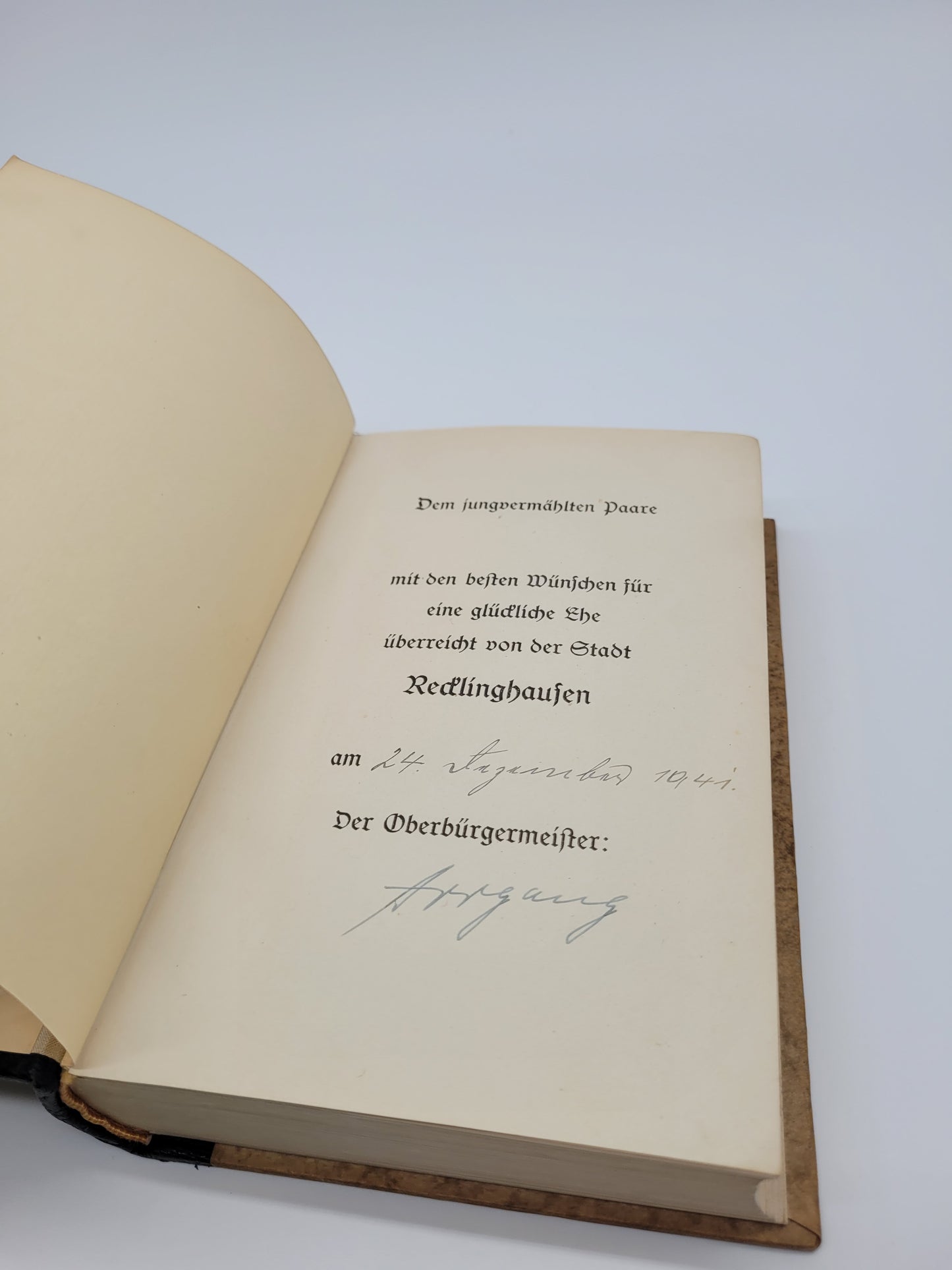 Mein Kampf Hochzeitsausgabe Recklinghausen (Blanko)